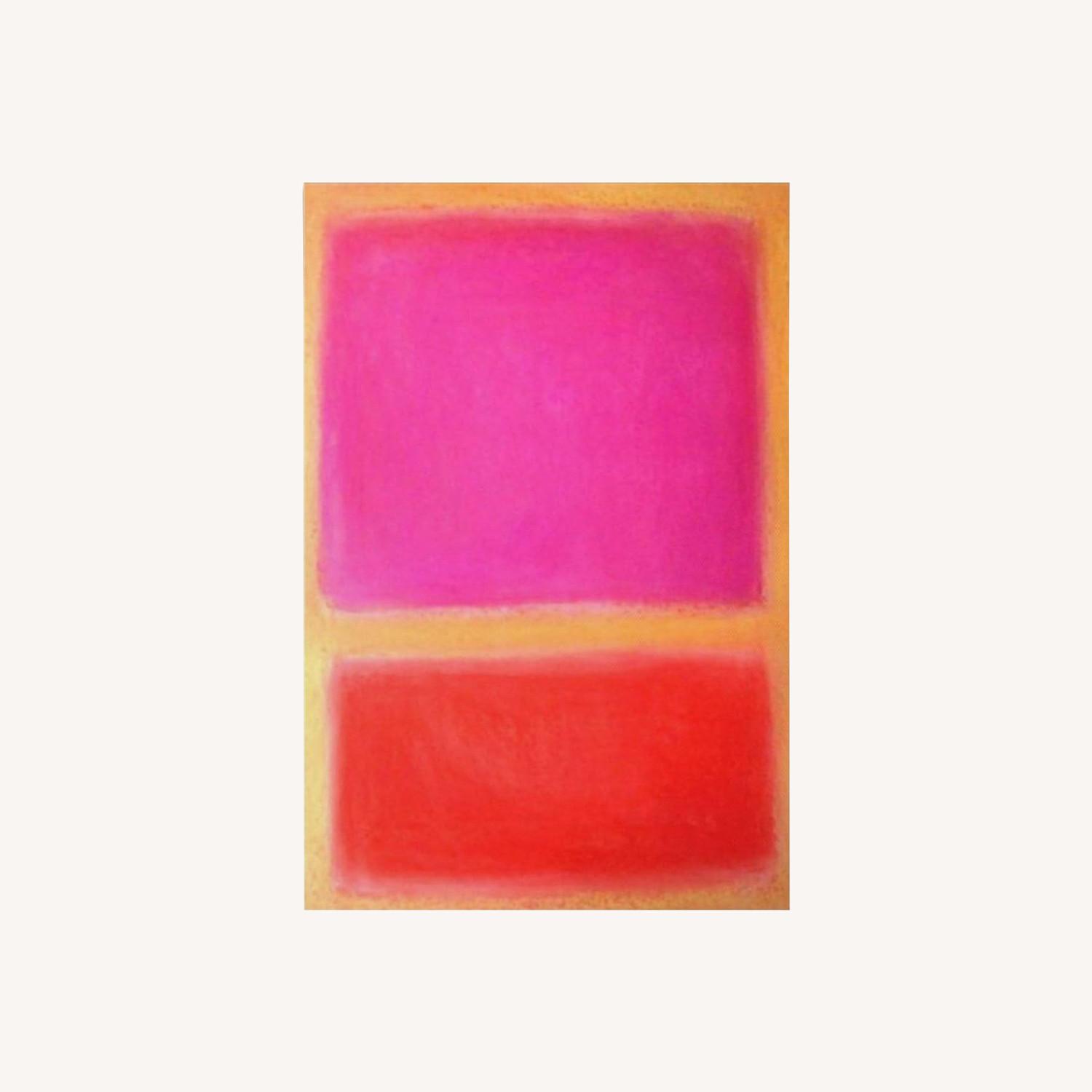 Large Framed Rothko Painting - image-0