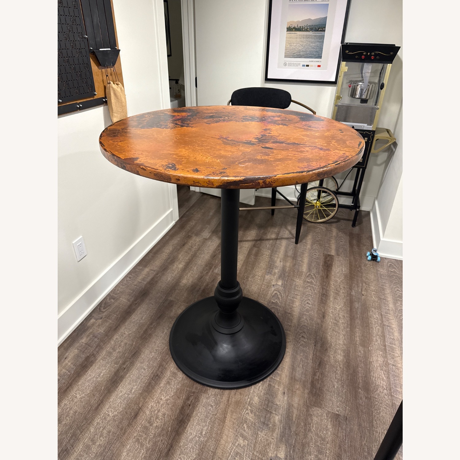 Recycled Metal Bar Table with Wade Base - image-1
