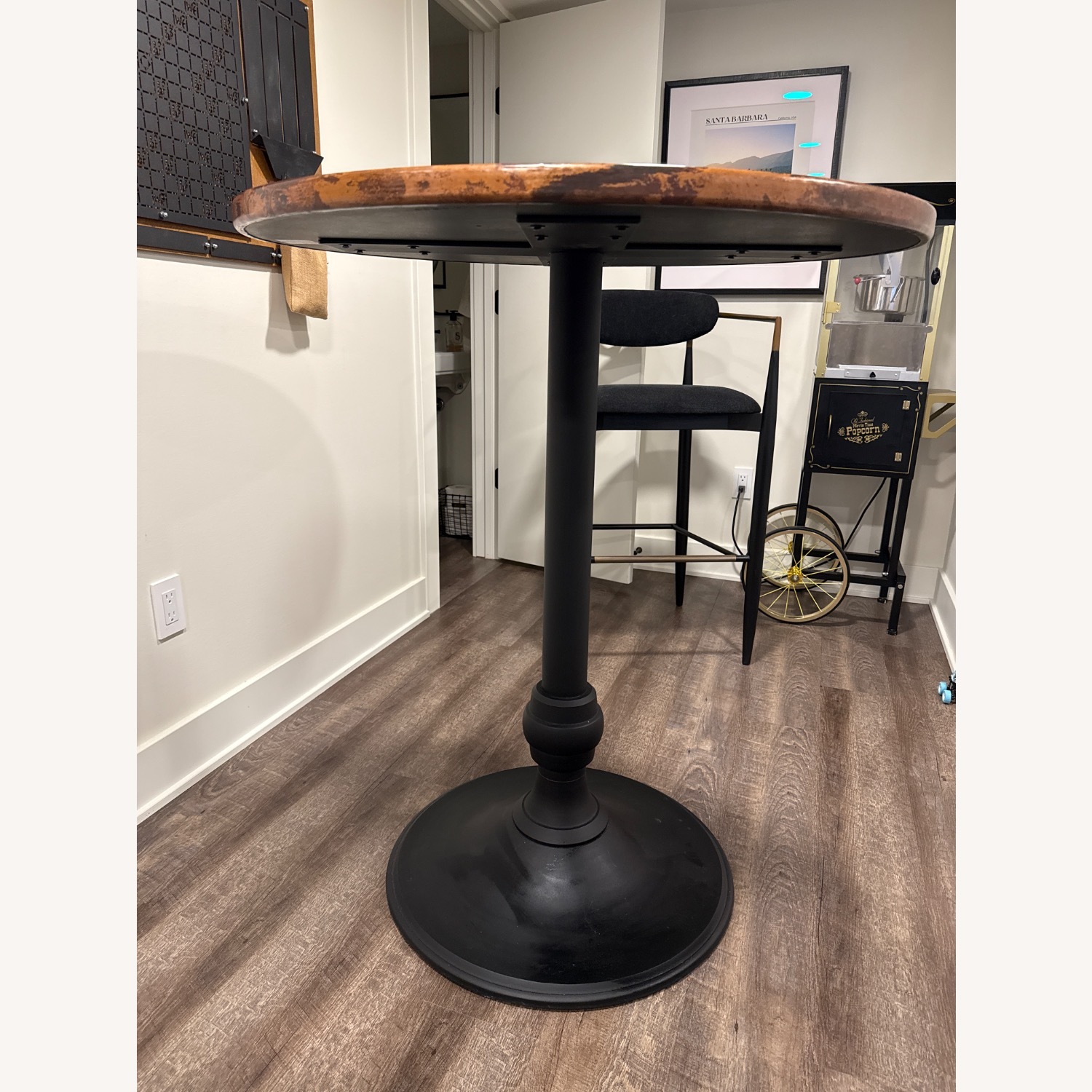 Recycled Metal Bar Table with Wade Base - image-2