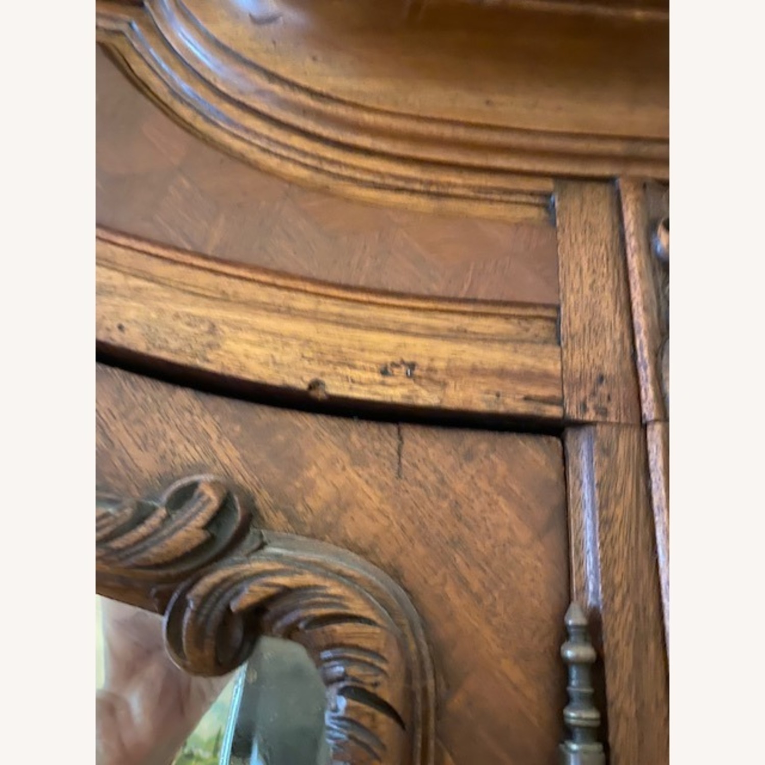 1900 Solid Wood Parquetry Armoire - image-7