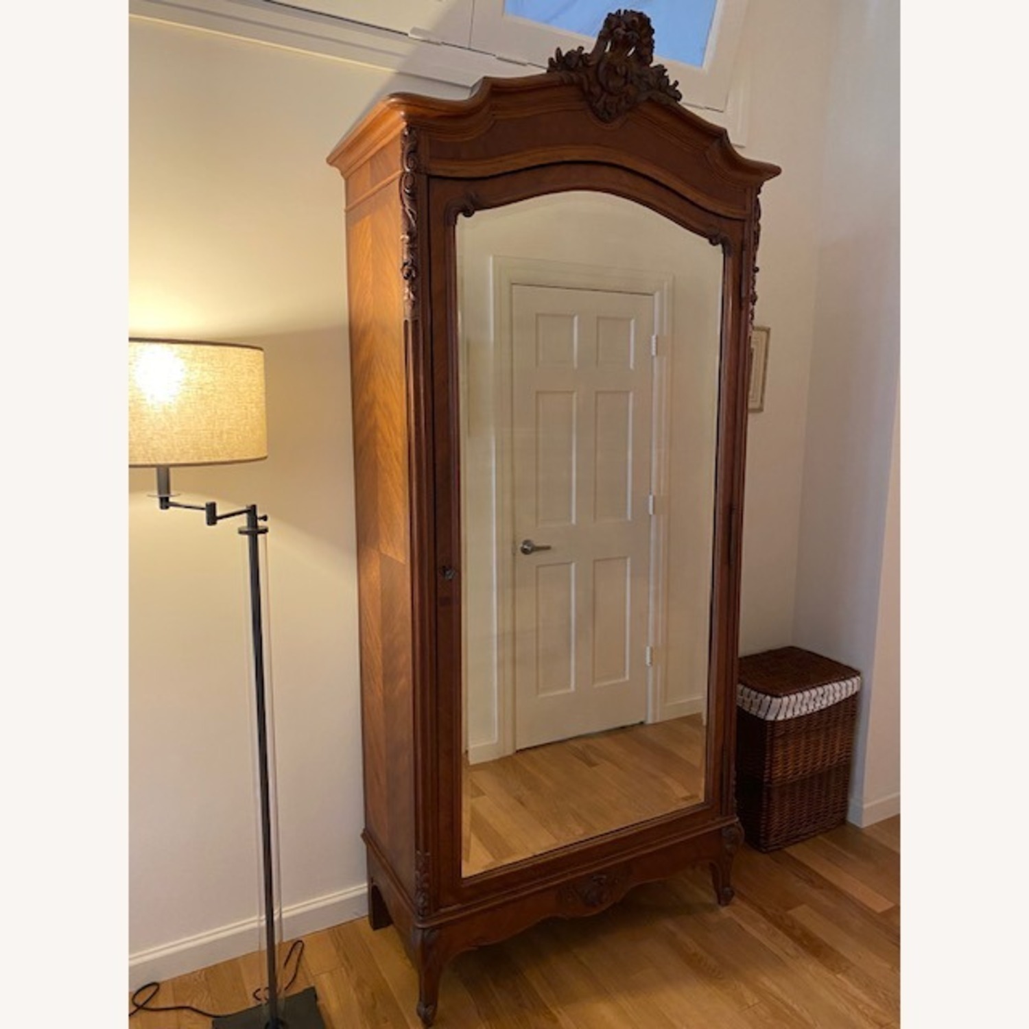 1900 Solid Wood Parquetry Armoire - image-3