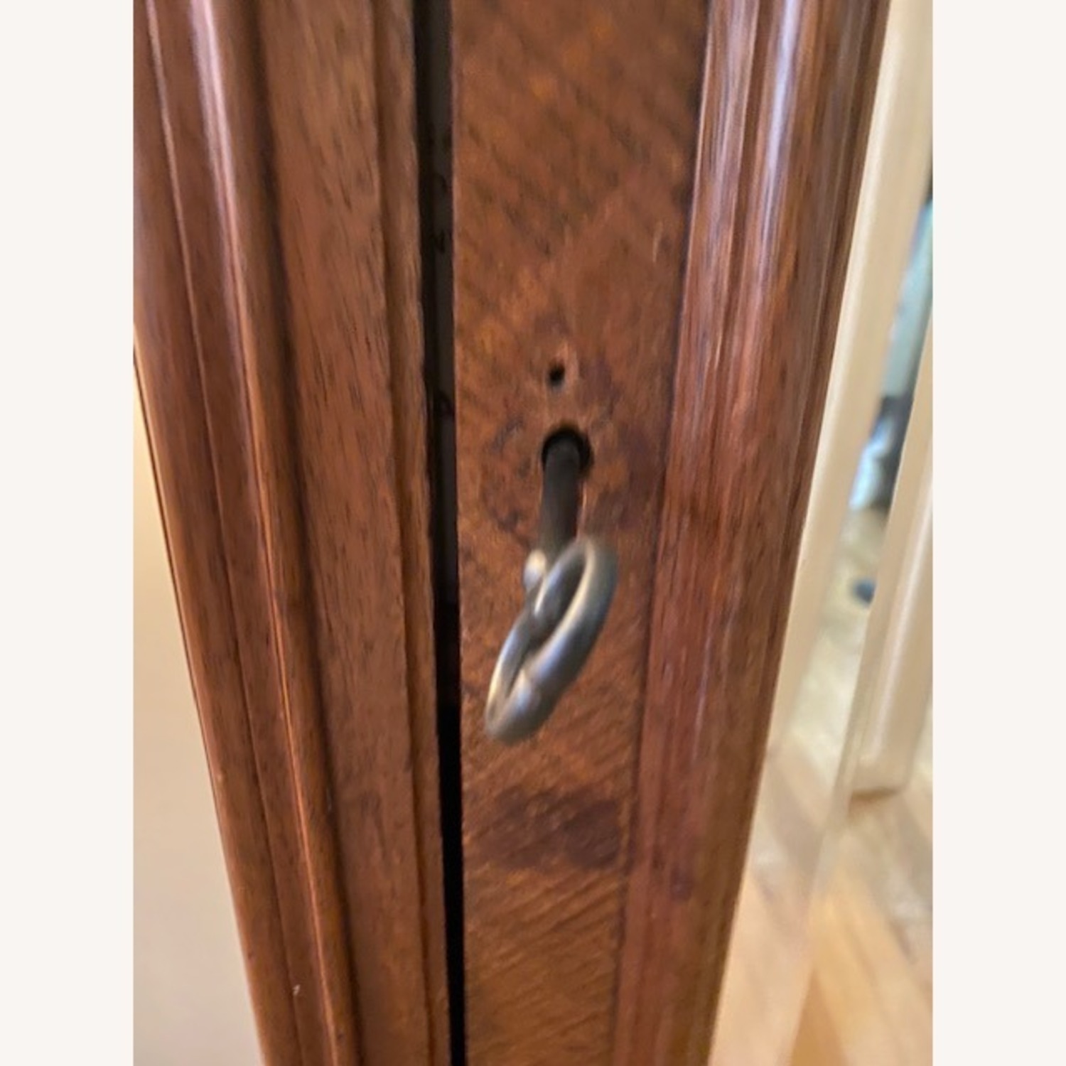 1900 Solid Wood Parquetry Armoire - image-1