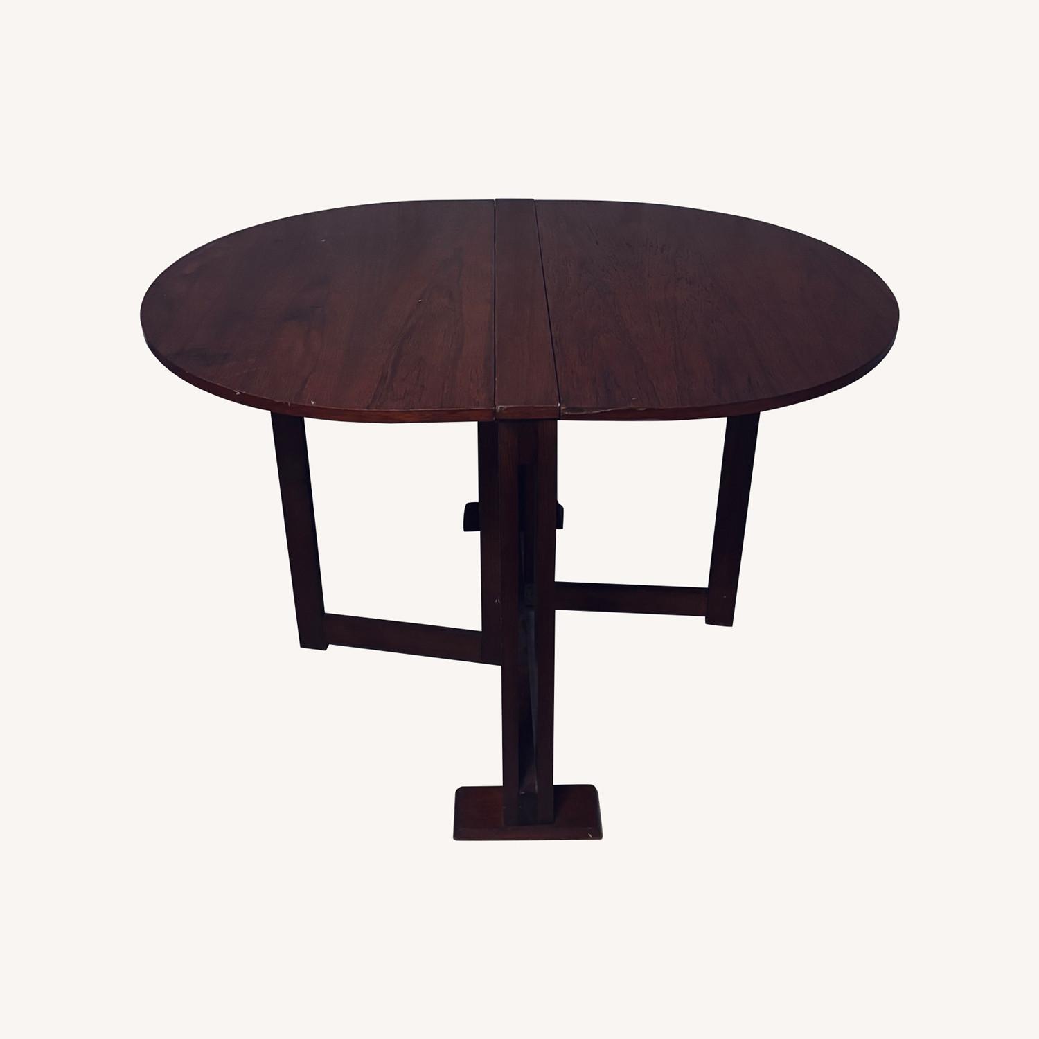 Vintage Gate Leg Double Drop Leaf Table - image-0