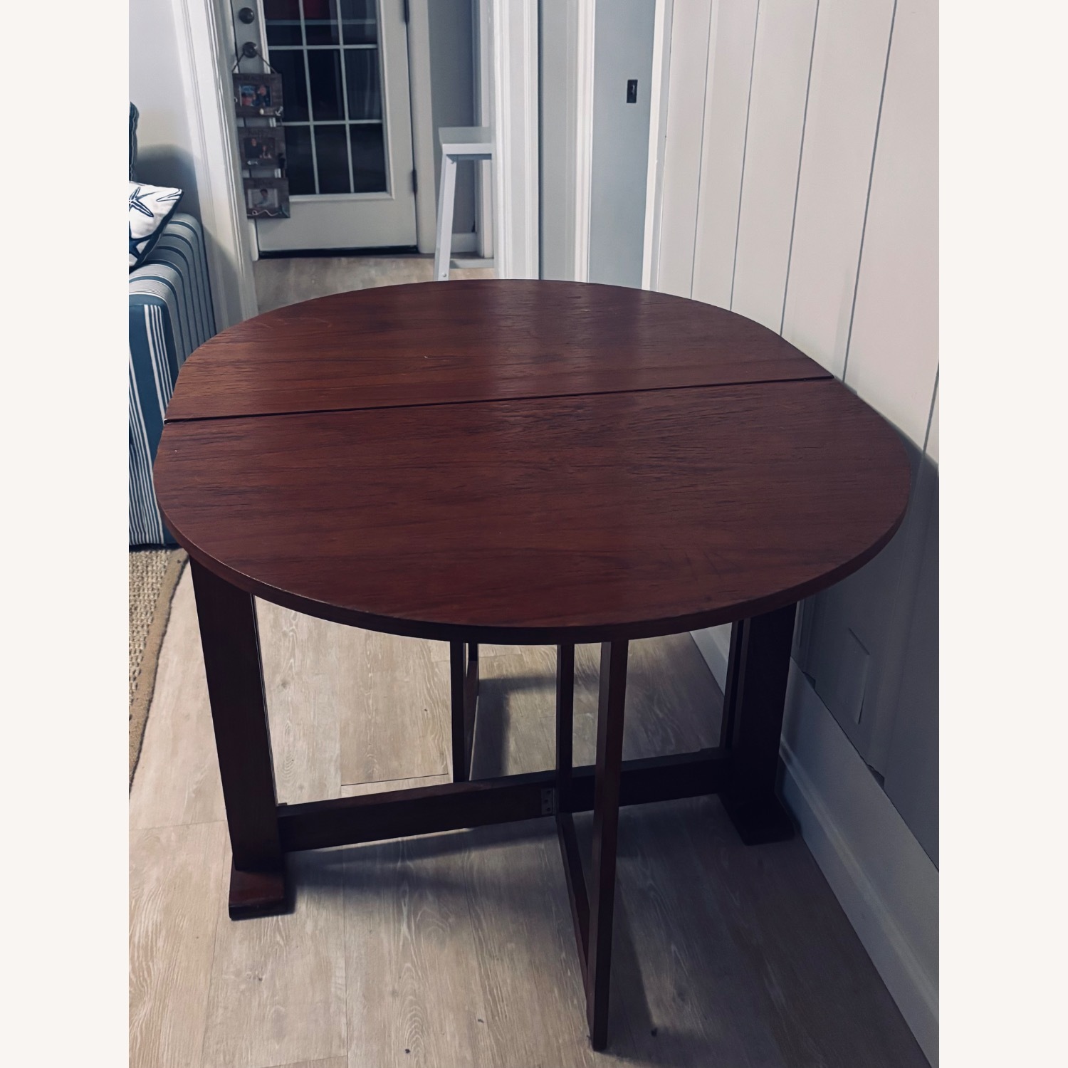 Vintage Gate Leg Double Drop Leaf Table - image-2
