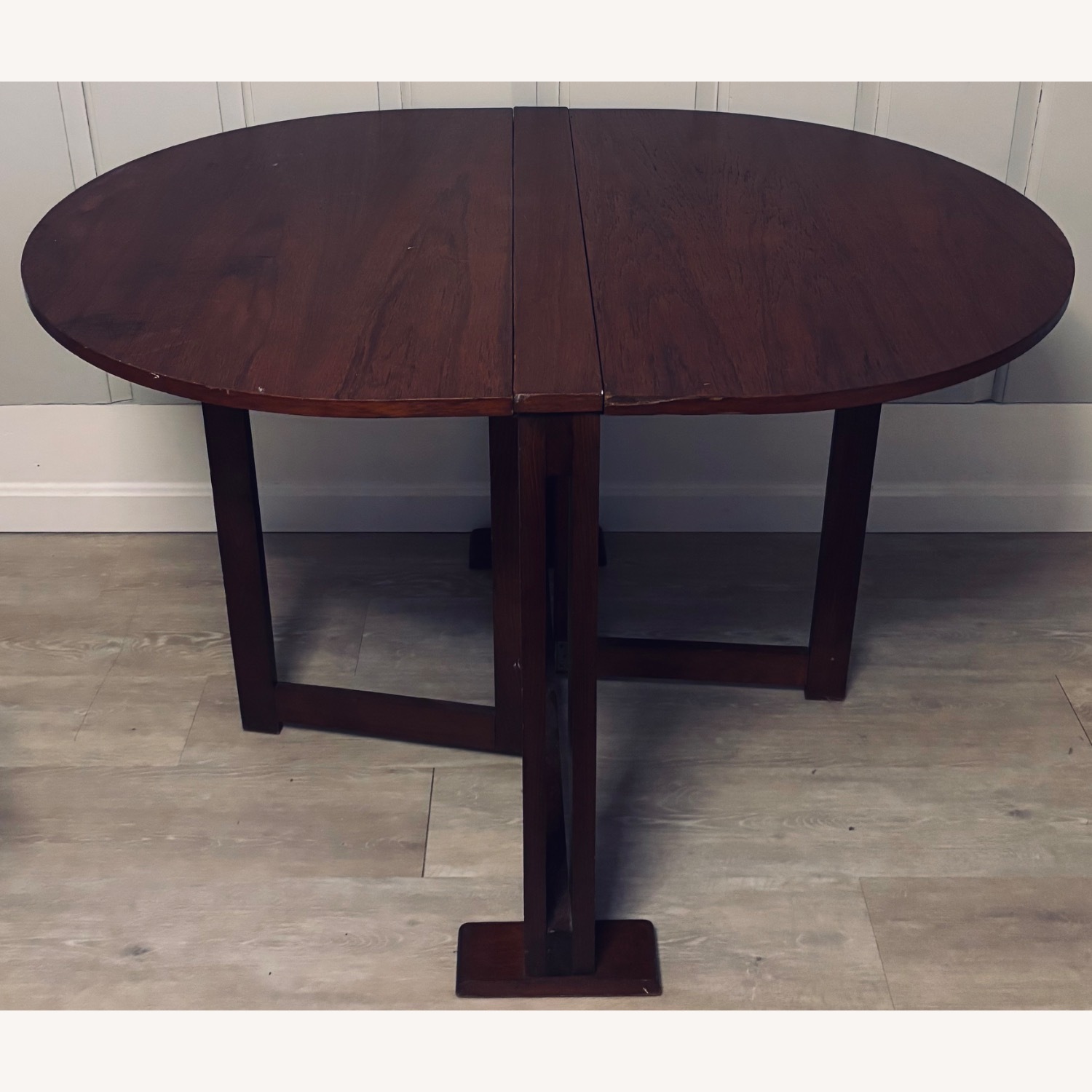 Vintage Gate Leg Double Drop Leaf Table - image-3