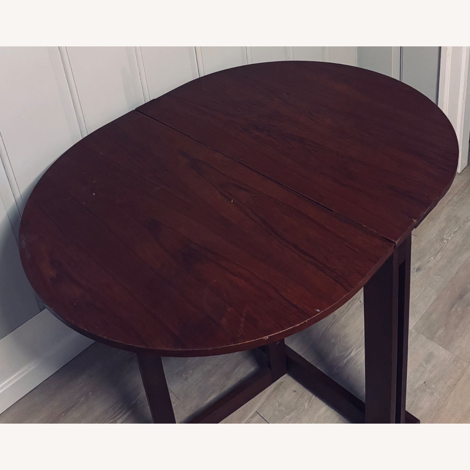 Vintage Gate Leg Double Drop Leaf Table - image-1