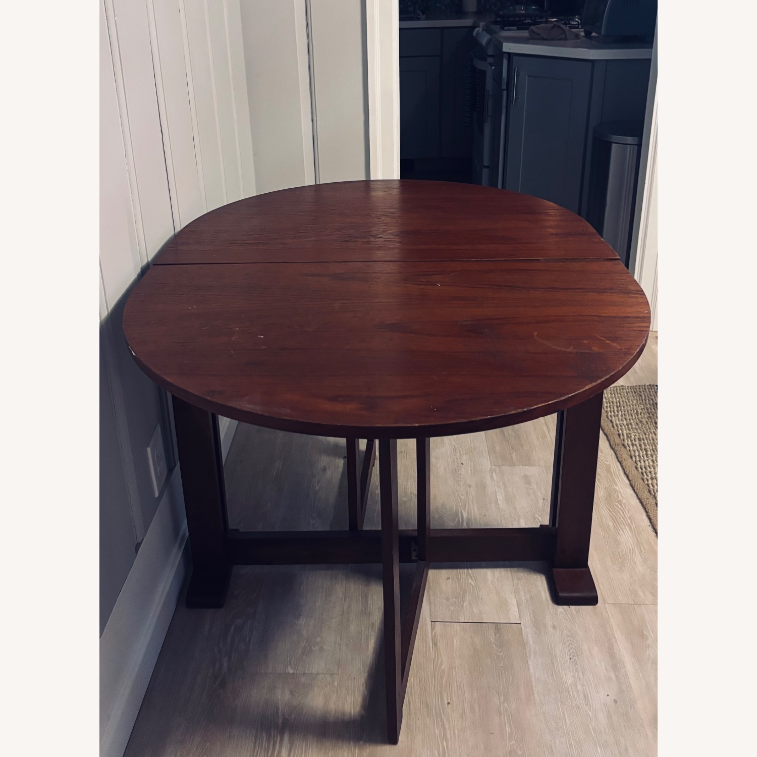 Vintage Gate Leg Double Drop Leaf Table - image-5
