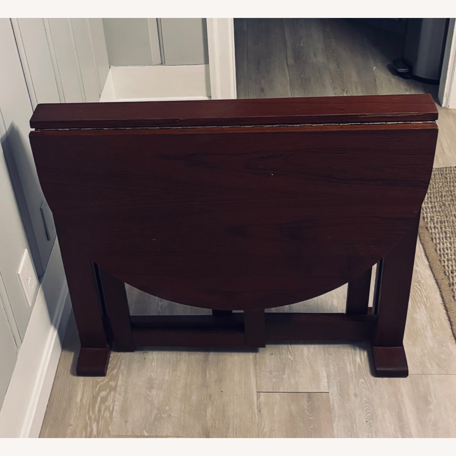 Vintage Gate Leg Double Drop Leaf Table - image-8