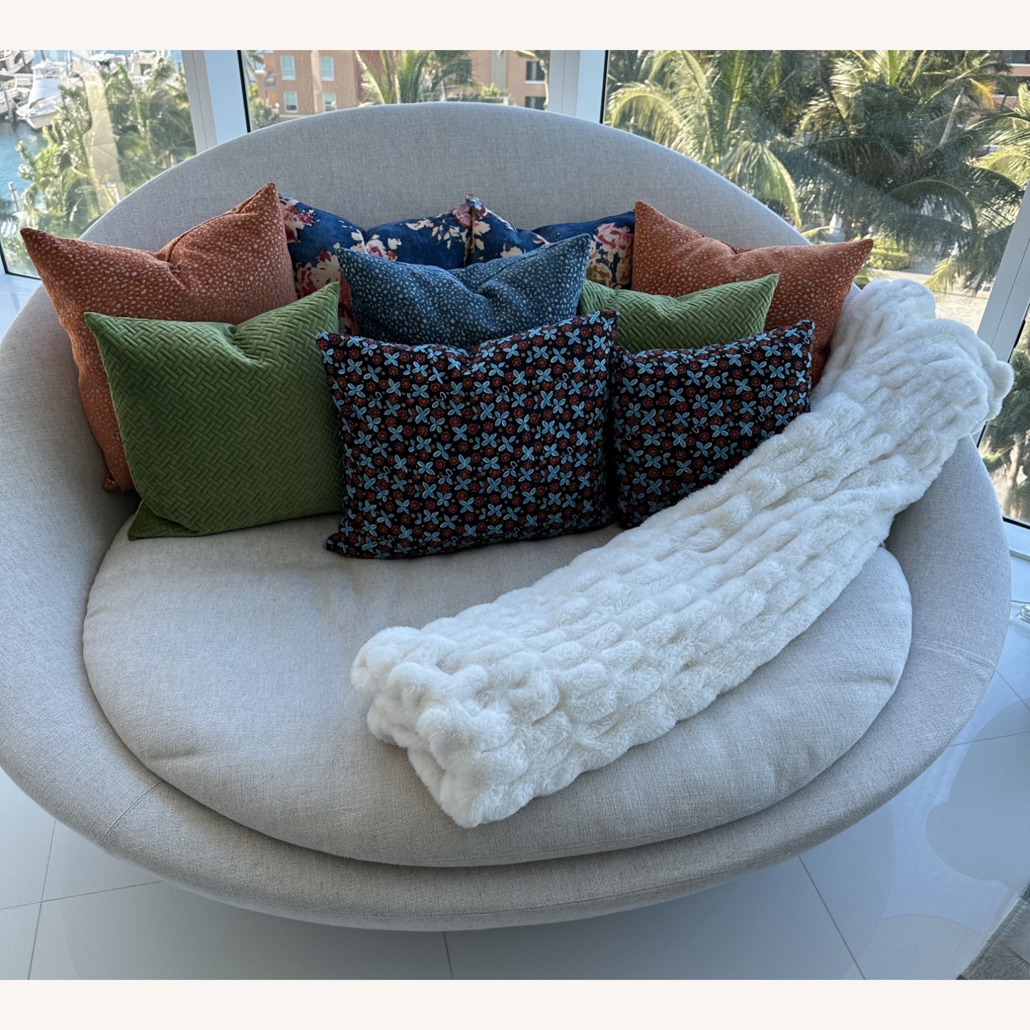 Desiree “Lacoon Island” Round Sofa, by Jai Jalan - image-1