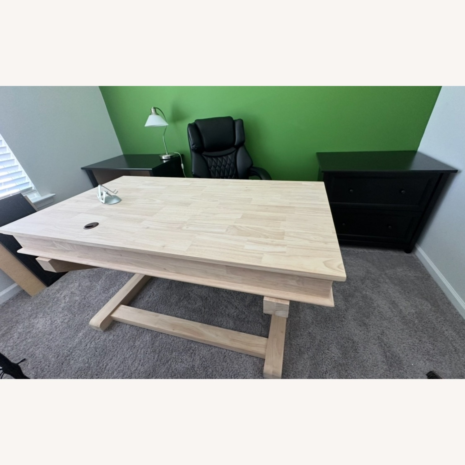 Gidney Solid Wood Writing Desk - image-1