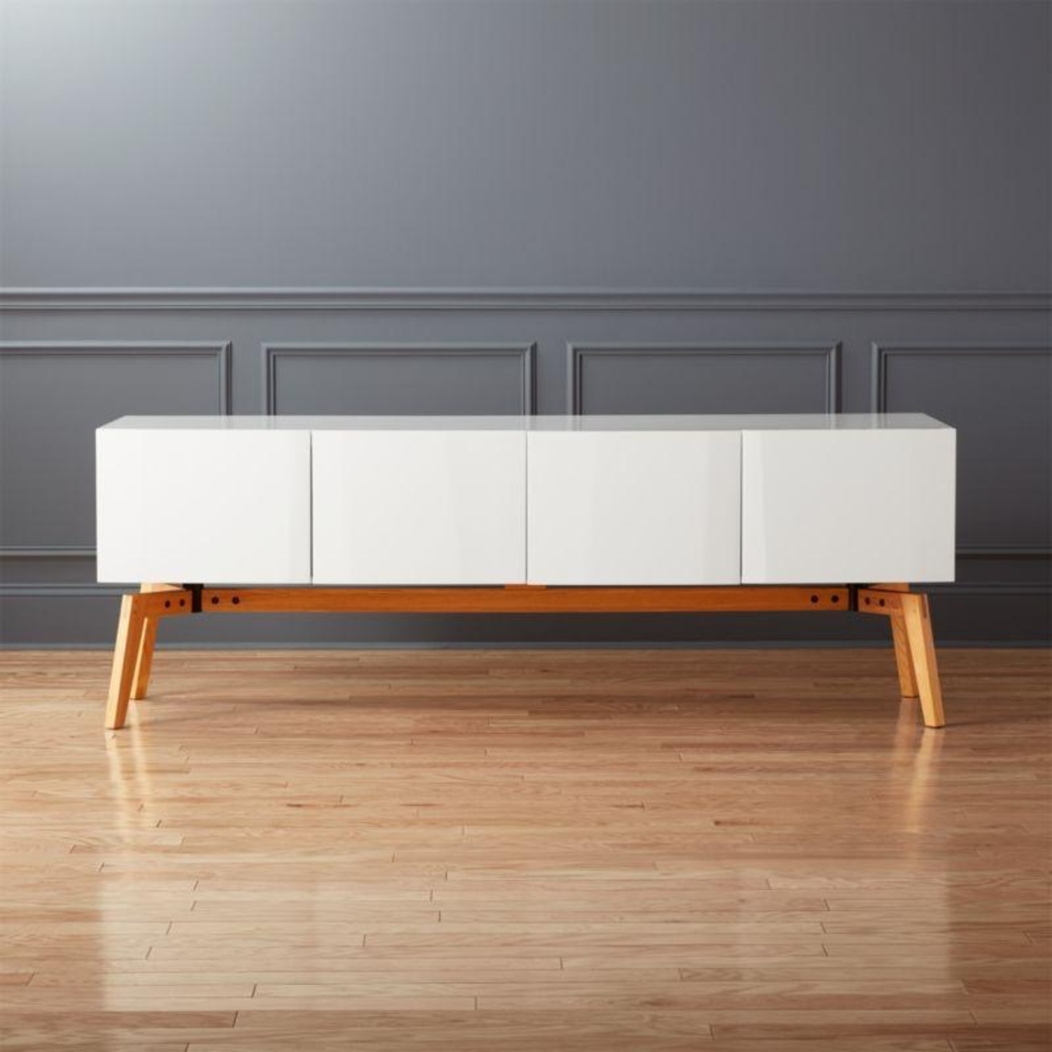CB2 Alba Large White Lacquer Credenza - image-6