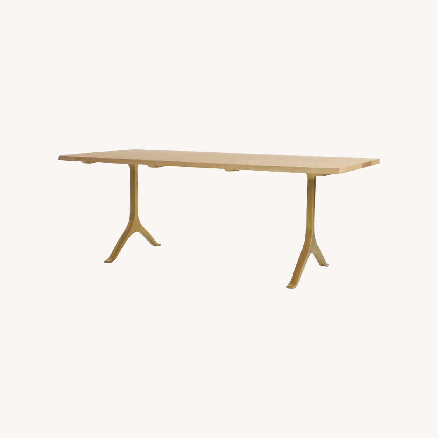 Anthropologie 80" Nemus Dining Table & Bench - image-0