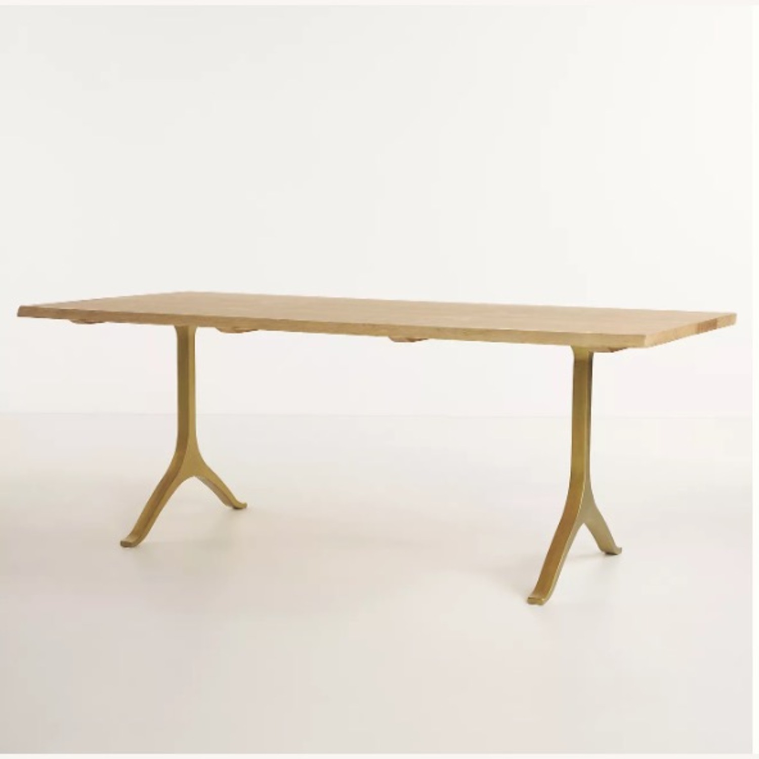 Anthropologie 80" Nemus Dining Table & Bench - image-4