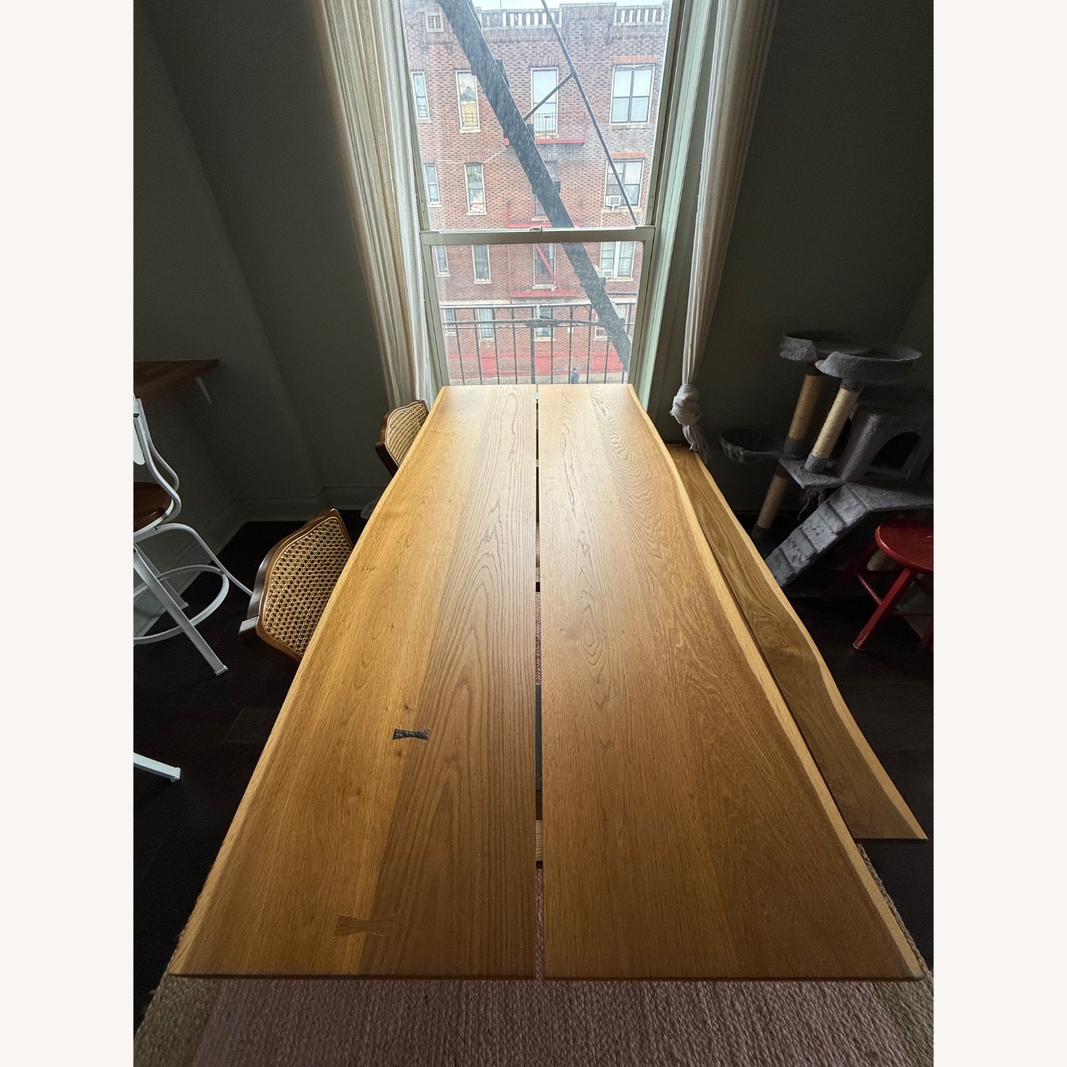 Anthropologie 80" Nemus Dining Table & Bench - image-9