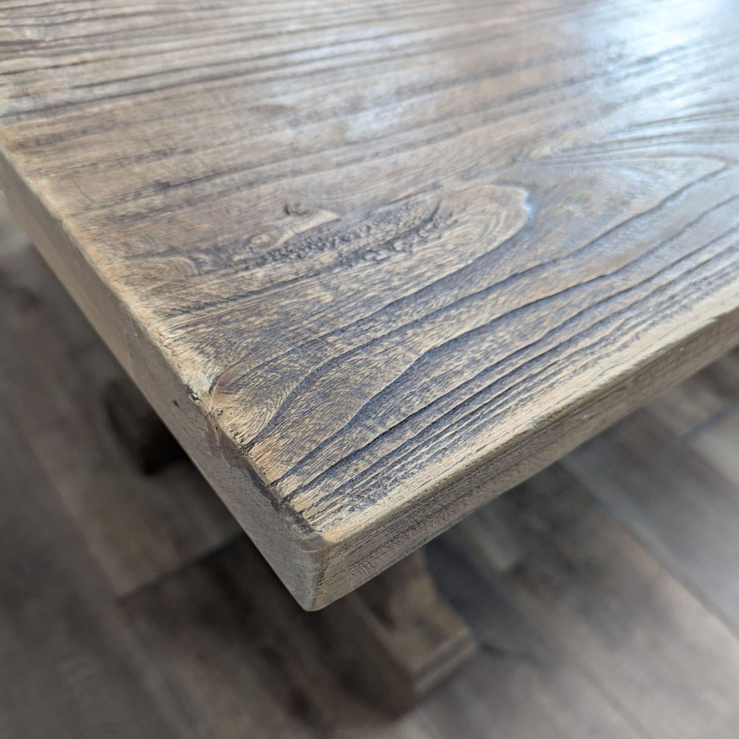 Restoration Hardware Reclaimed Wood Dining Table - image-2