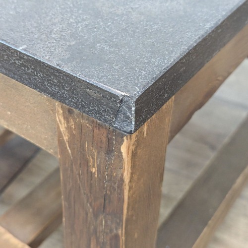 Used Restoration Hardware Stone Top Side Table for sale on AptDeco