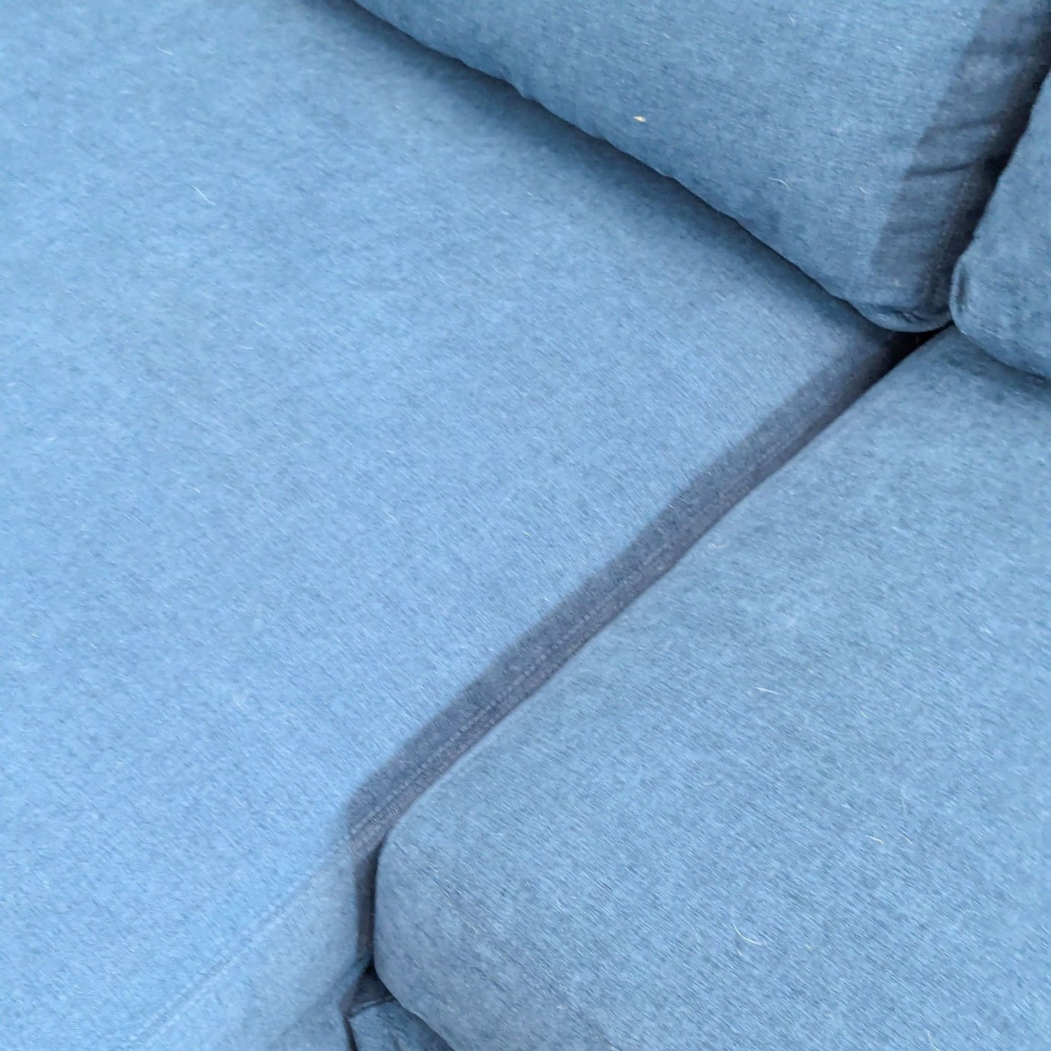 Pottery Barn Blue Slipcovered Sectional Sofa - image-5