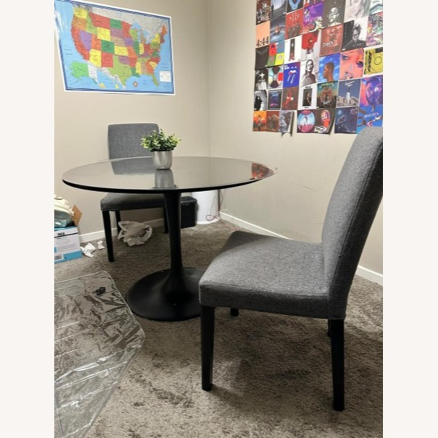 IKEA DIning Table and 2 Chairs Set - image-1