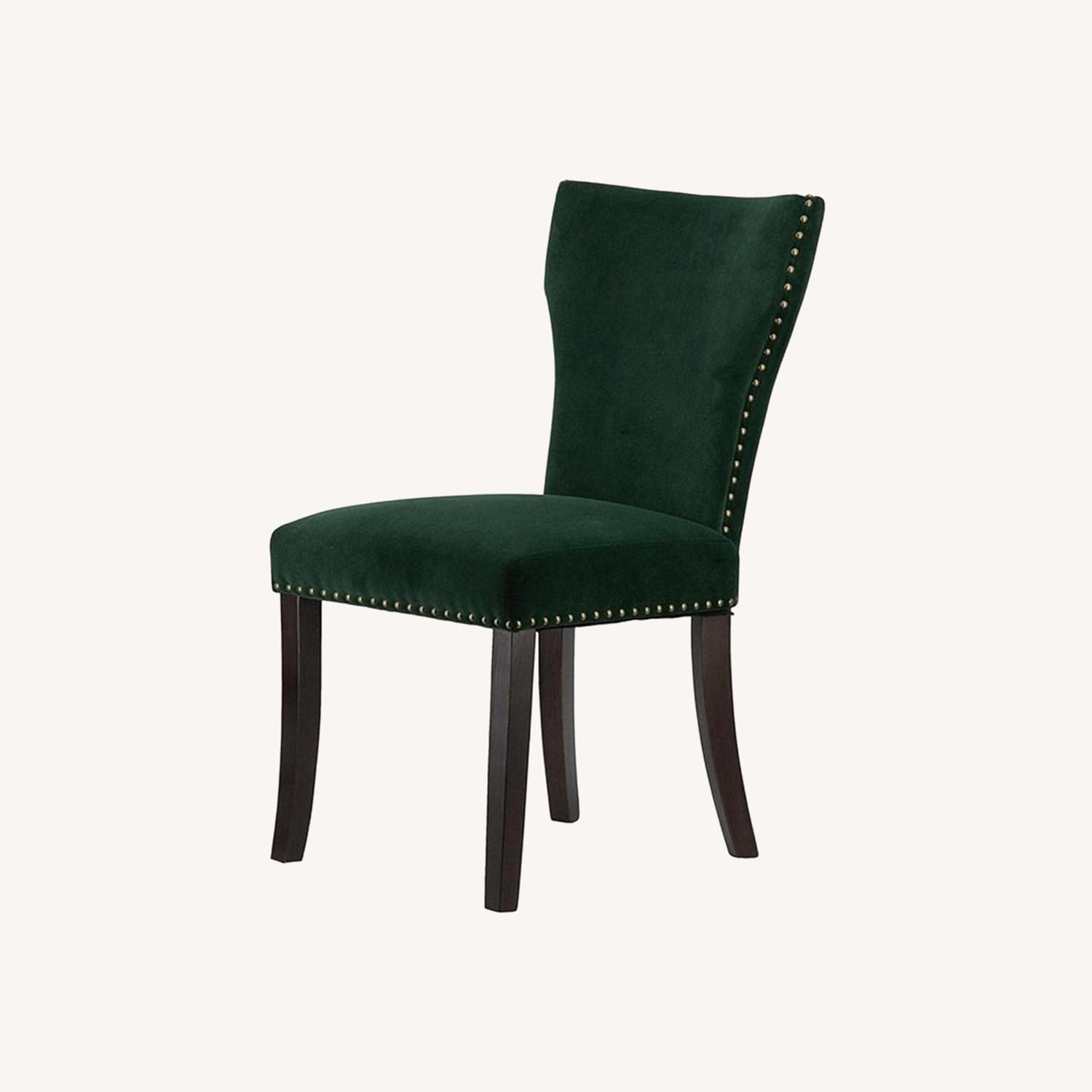 Green Velvet Dining Chairs (Set of 4) - image-0