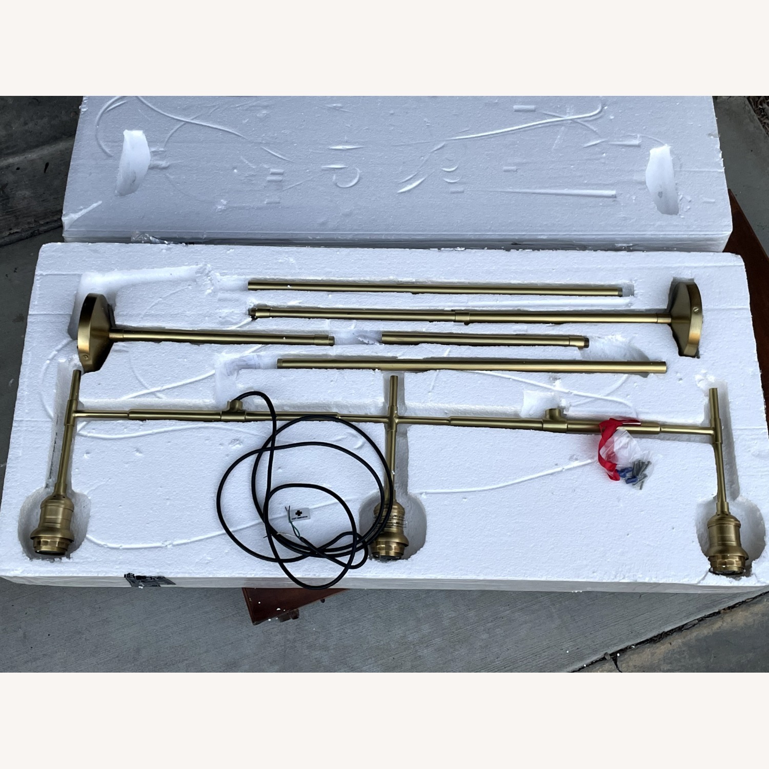 Pottery Barn Glass Globe Linear Chandelier - image-8