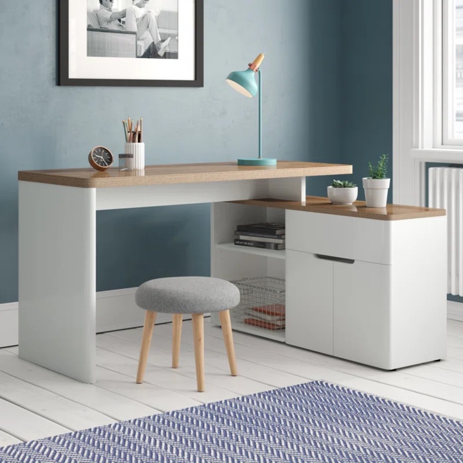 Cuuba L-Shaped Writing Desk - image-9