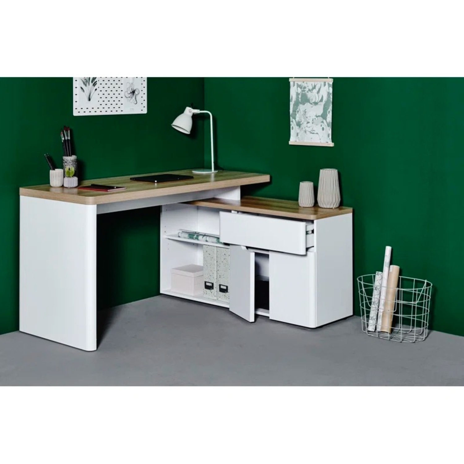 Cuuba L-Shaped Writing Desk - image-10