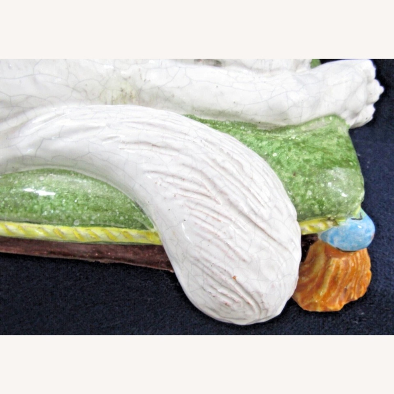 Vintage Sculpture Italian Terra Cotta Two Cats - image-6