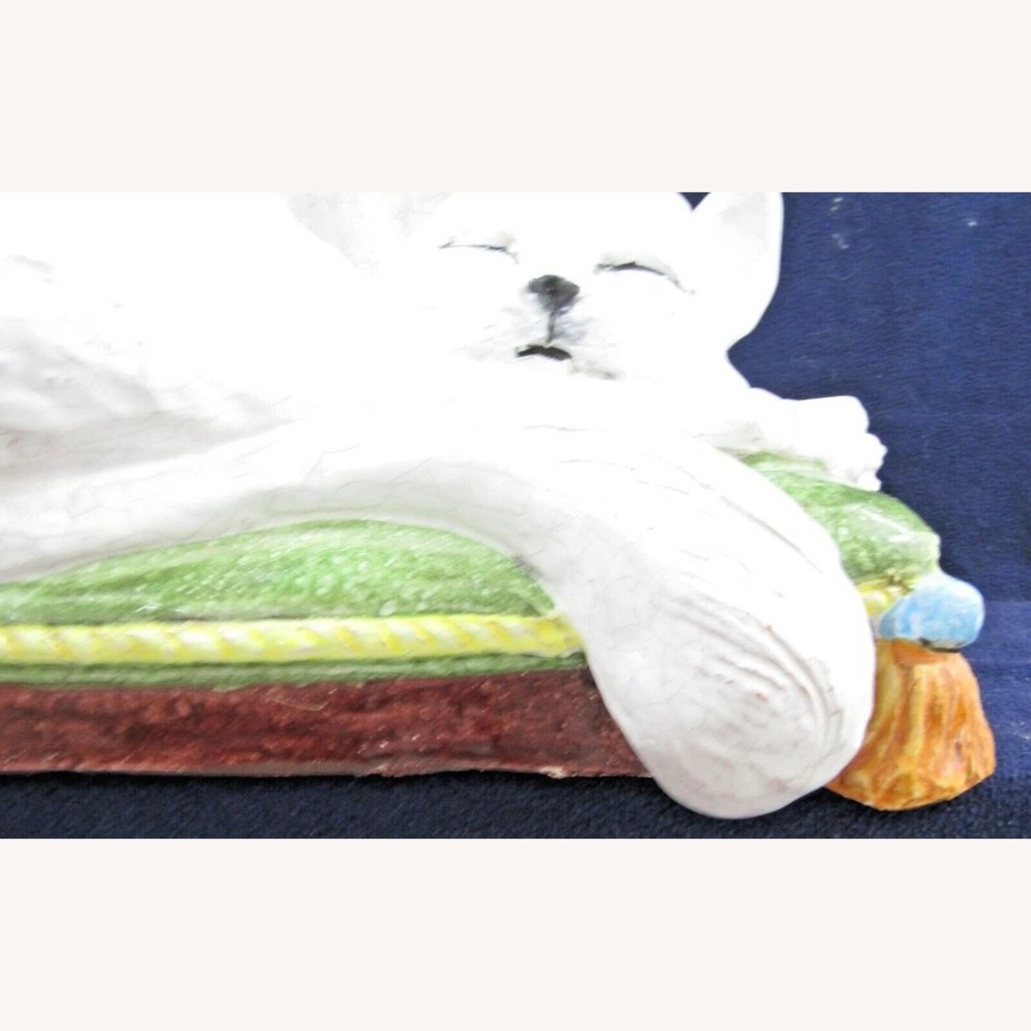 Vintage Sculpture Italian Terra Cotta Two Cats - image-8