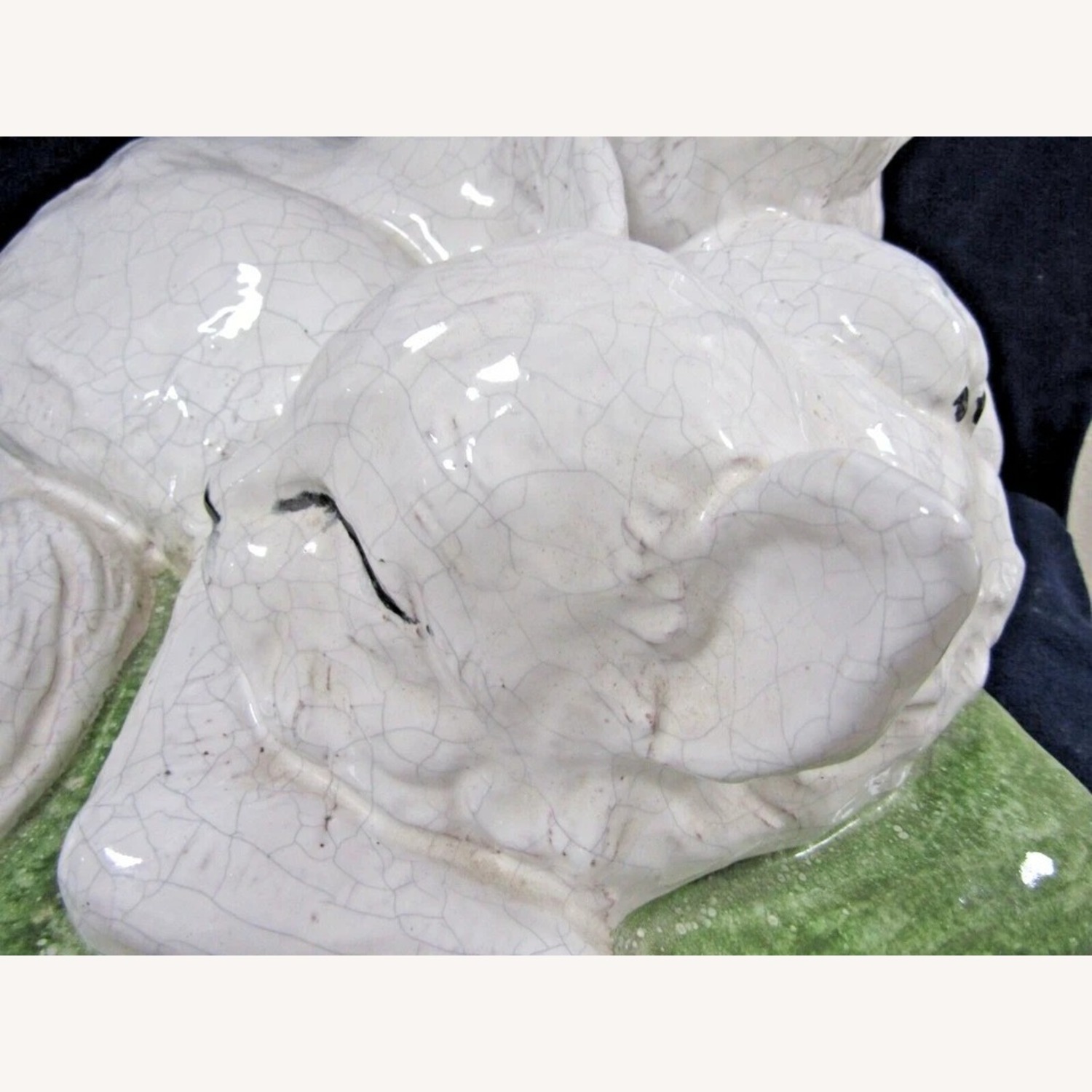 Vintage Sculpture Italian Terra Cotta Two Cats - image-14