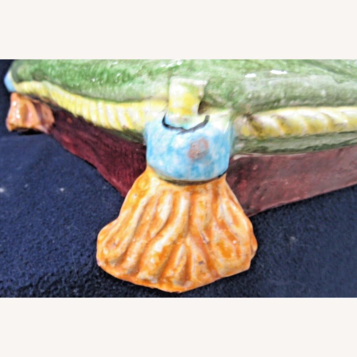 Vintage Sculpture Italian Terra Cotta Two Cats - image-7