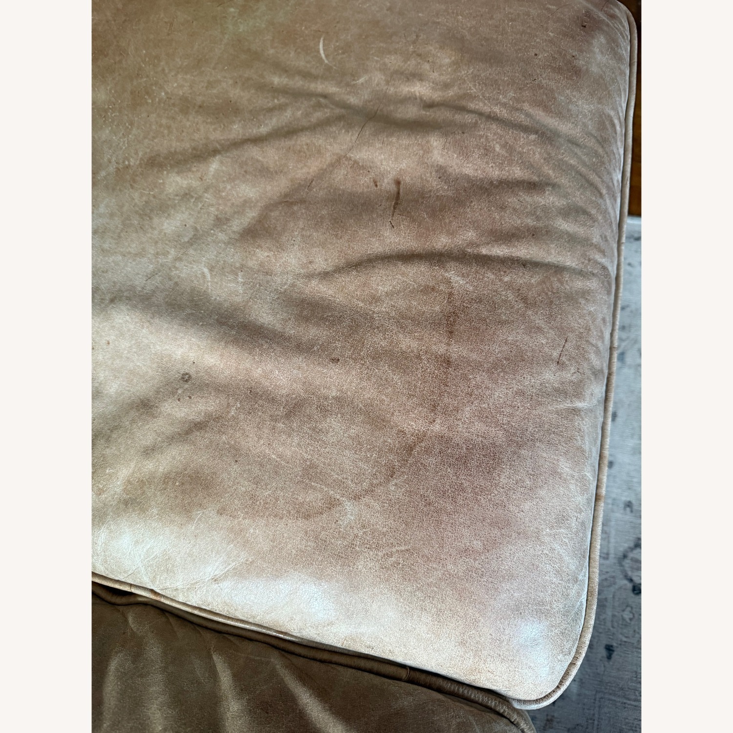 West Elm Hamilton Full Leather Couch - image-4