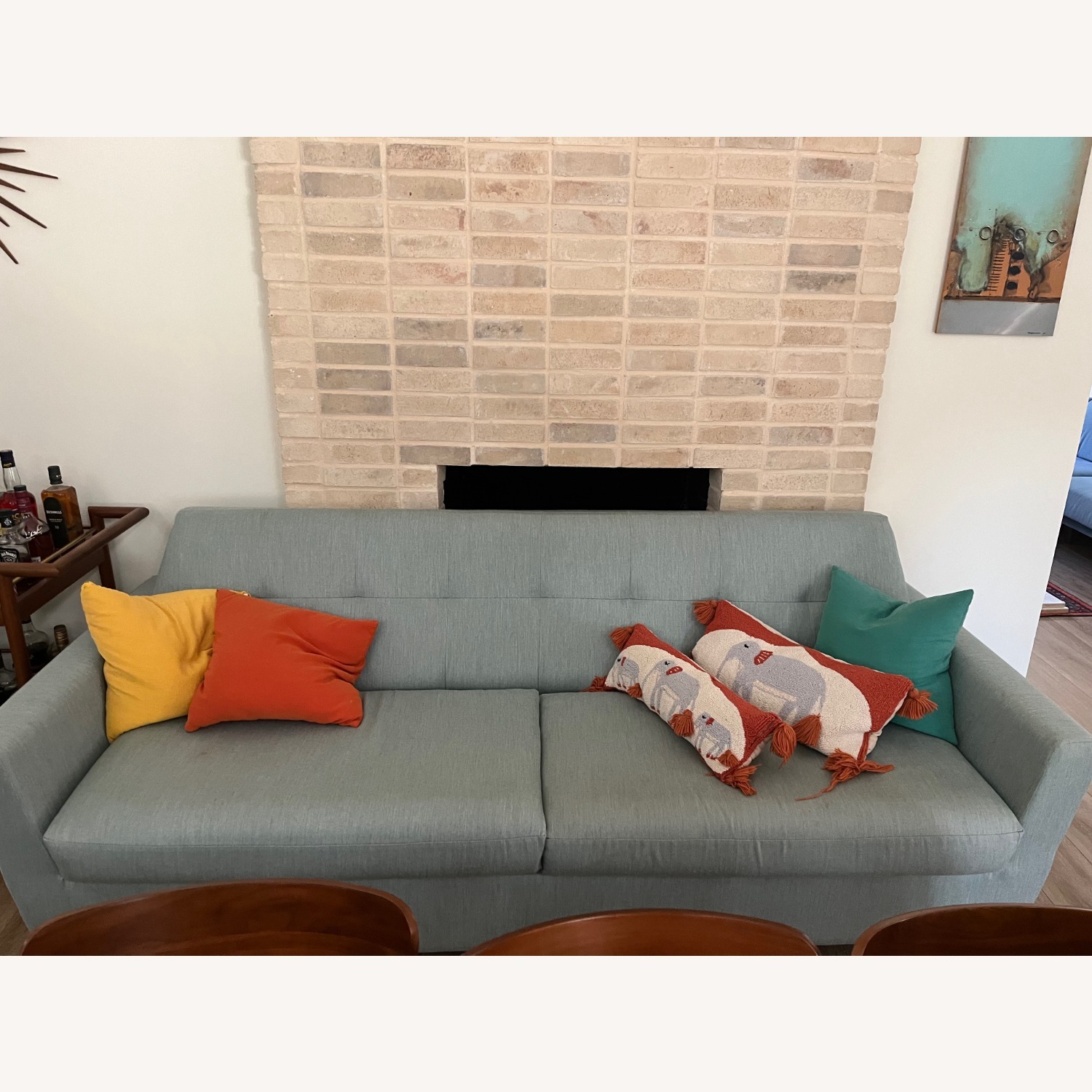 Joybird Light Blue Queen Sleeper Sofa - image-1