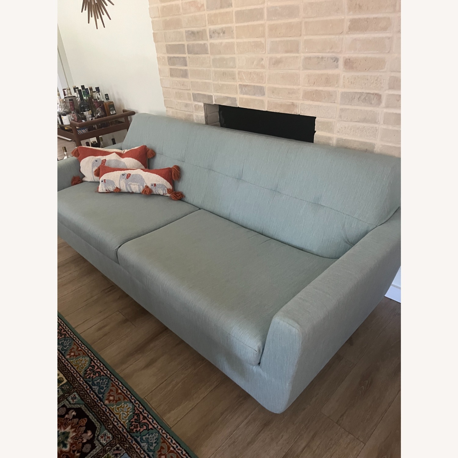 Joybird Light Blue Queen Sleeper Sofa - image-3