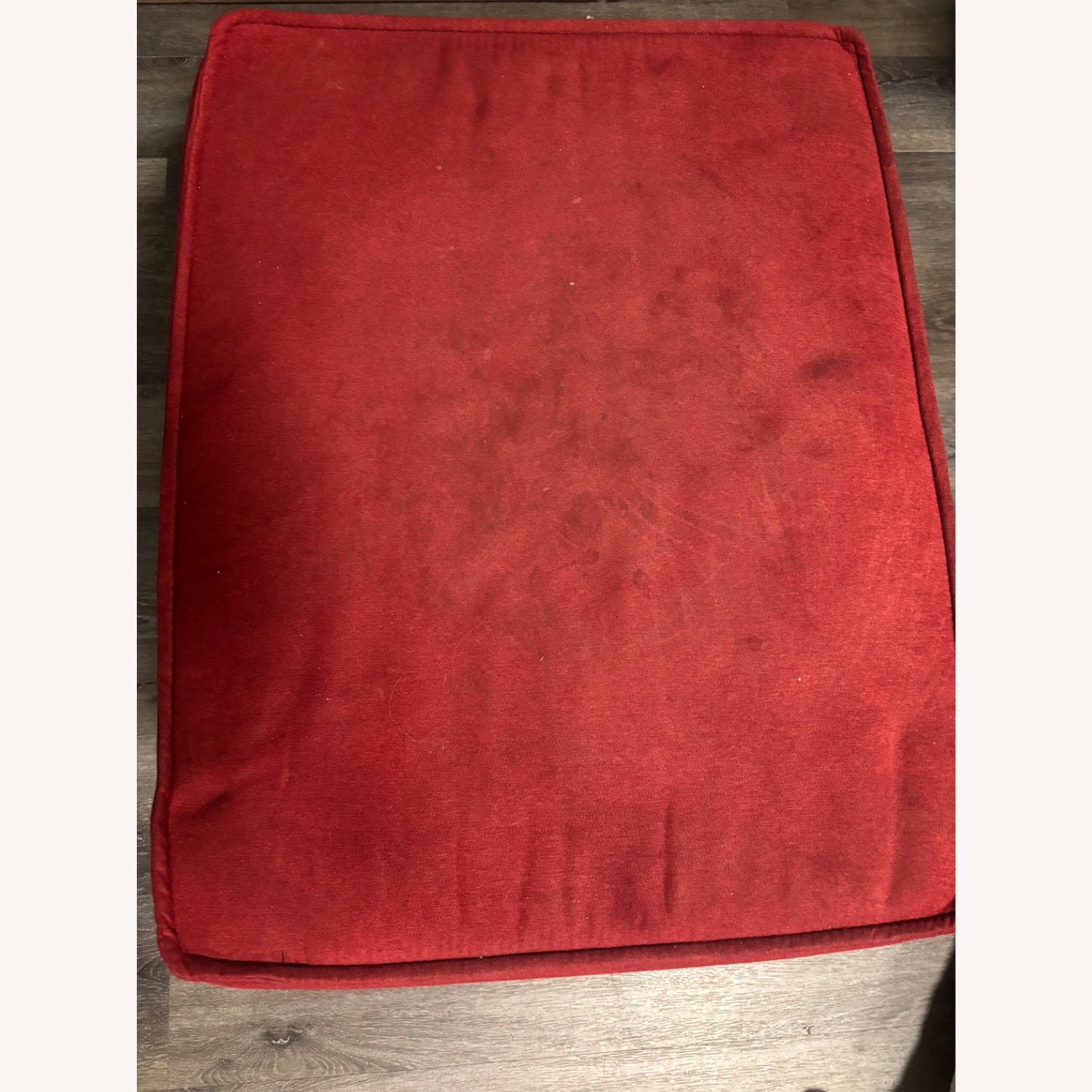 Red Storage Ottoman - image-1