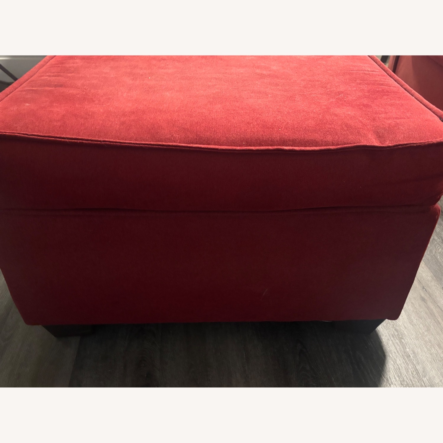 Red Storage Ottoman - image-3