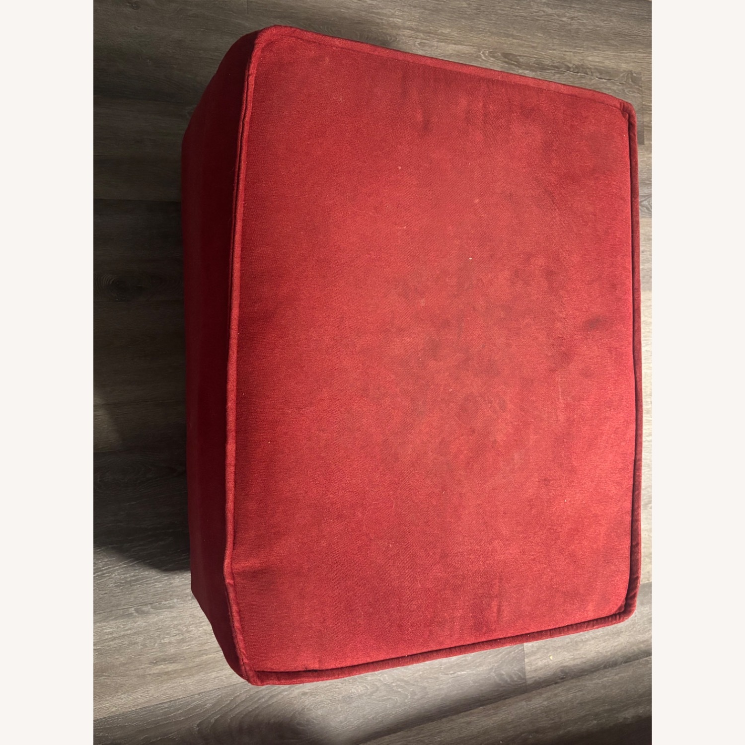 Red Storage Ottoman - image-2