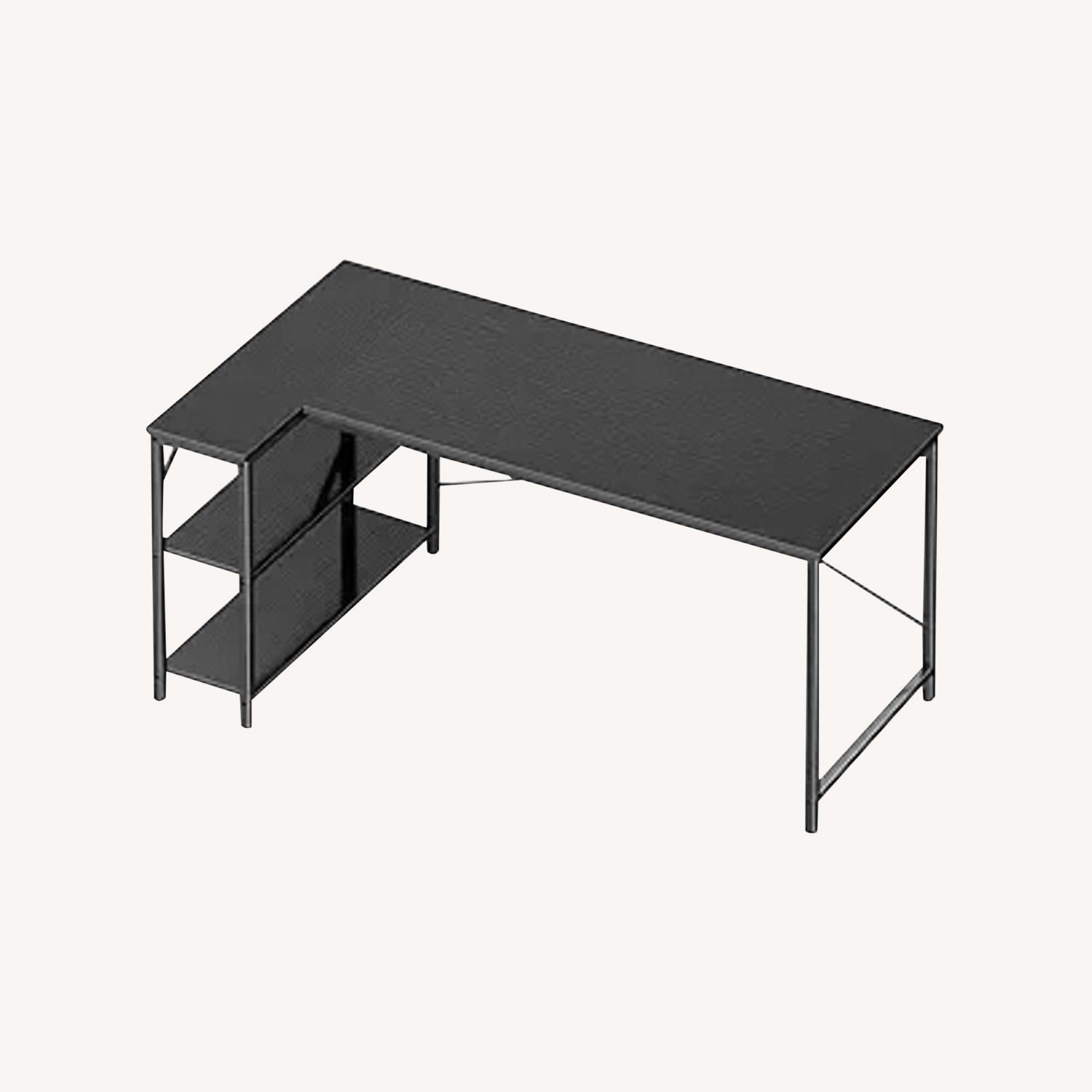 L-Shaped 55 Inch Home Office Desk - image-0