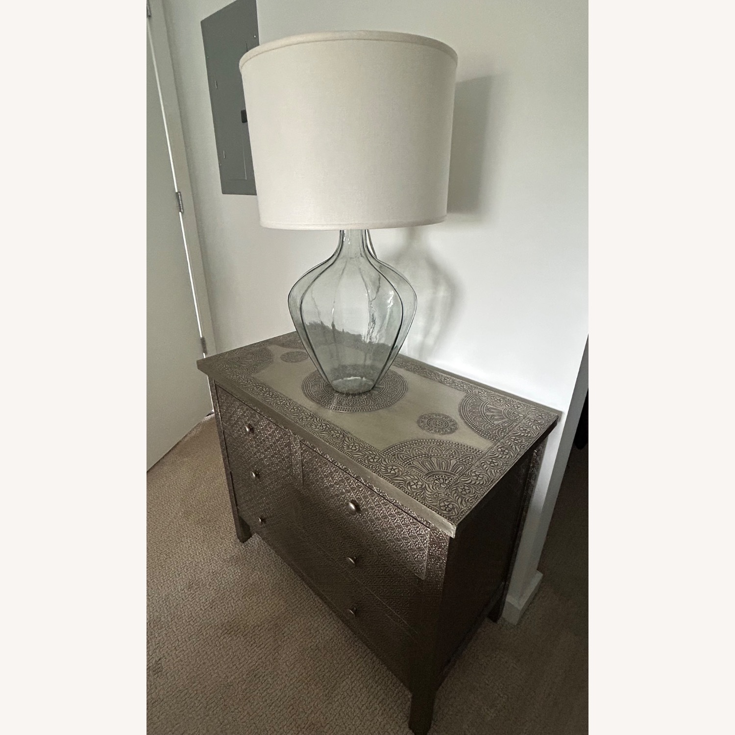 World Market Kiran Embossed Metal Dresser - image-1