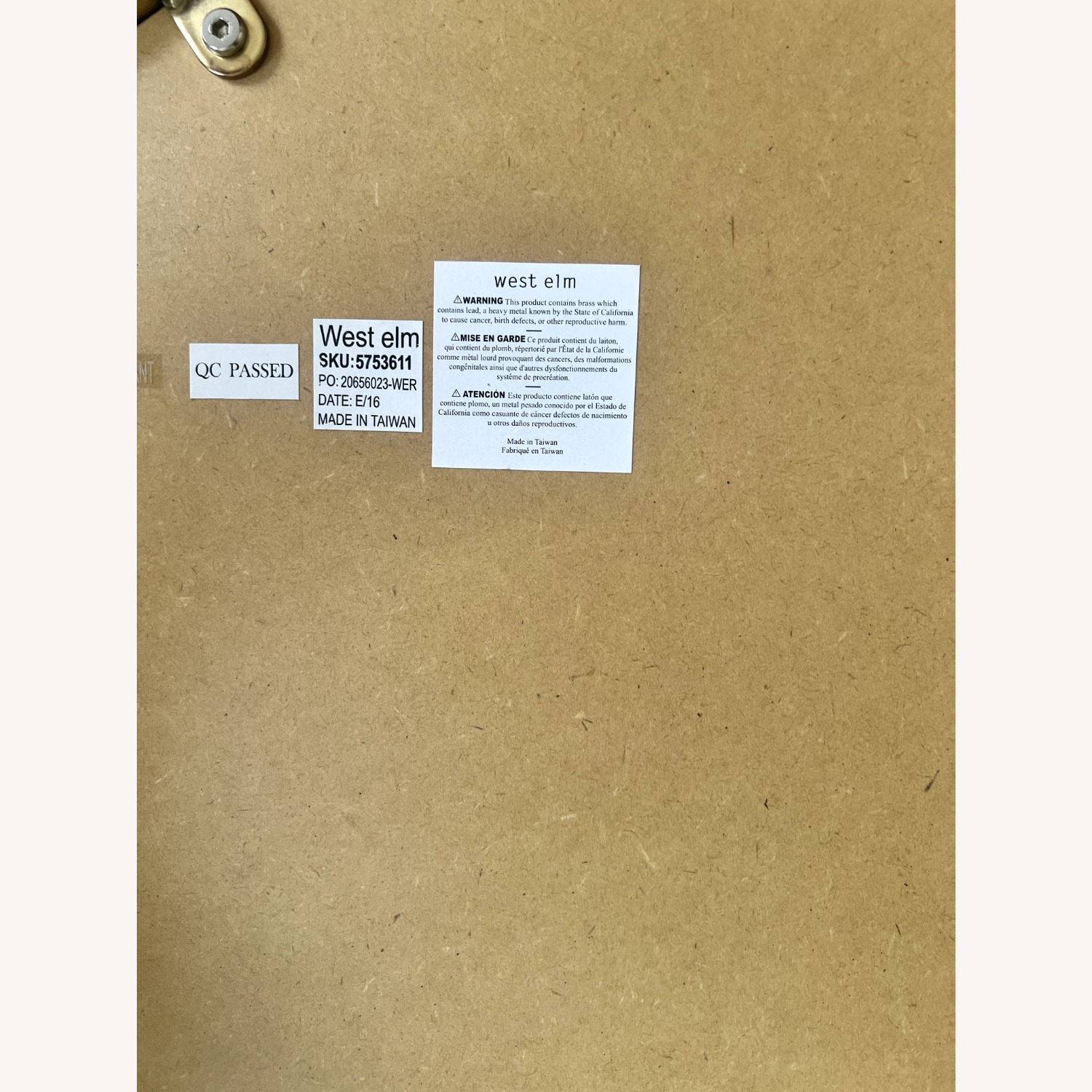 West Elm Gold Hexagon Wall Mirror - image-4