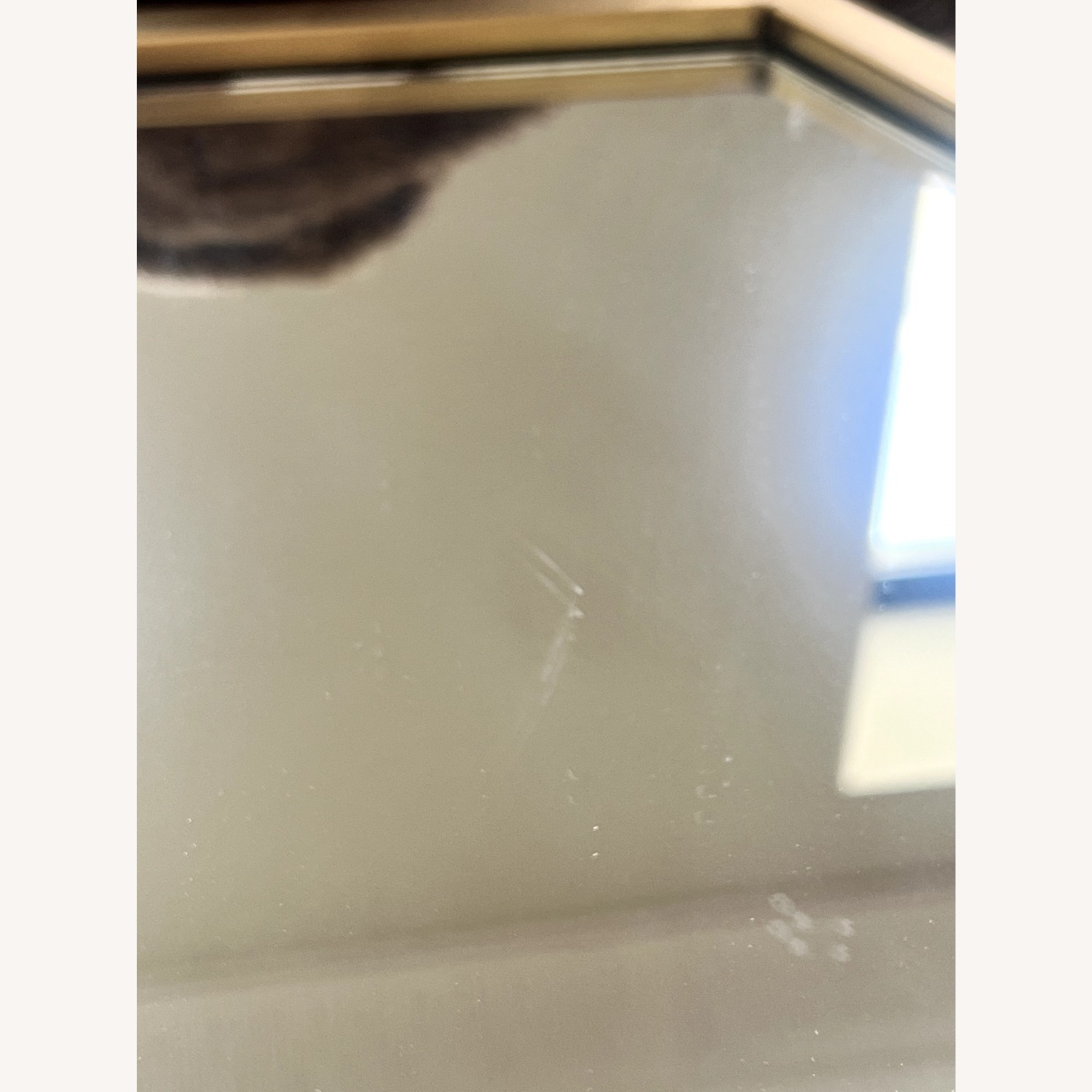 West Elm Gold Hexagon Wall Mirror - image-2