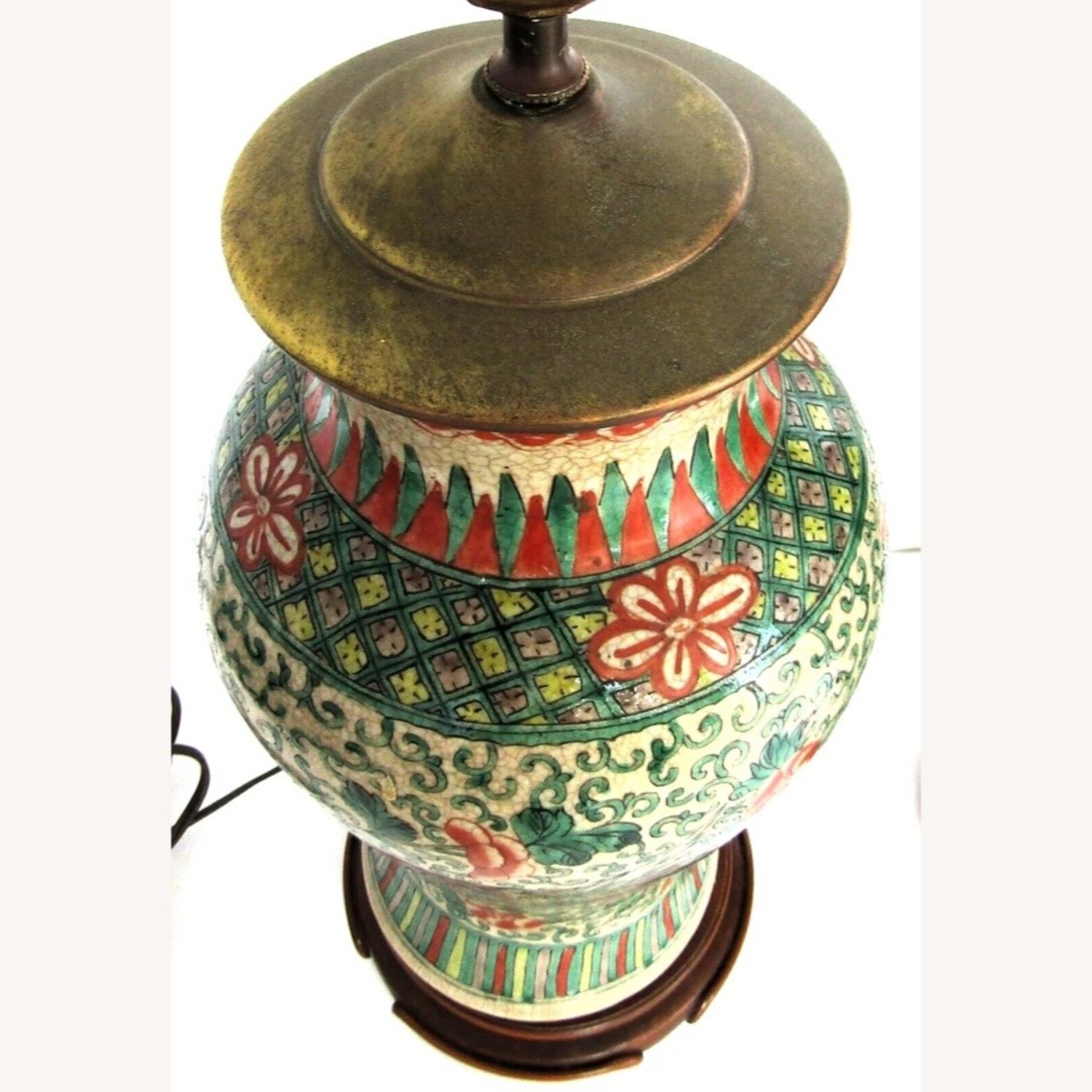 Chinese Ming Dynasty Famille Verte Phoenix Lamps - image-4