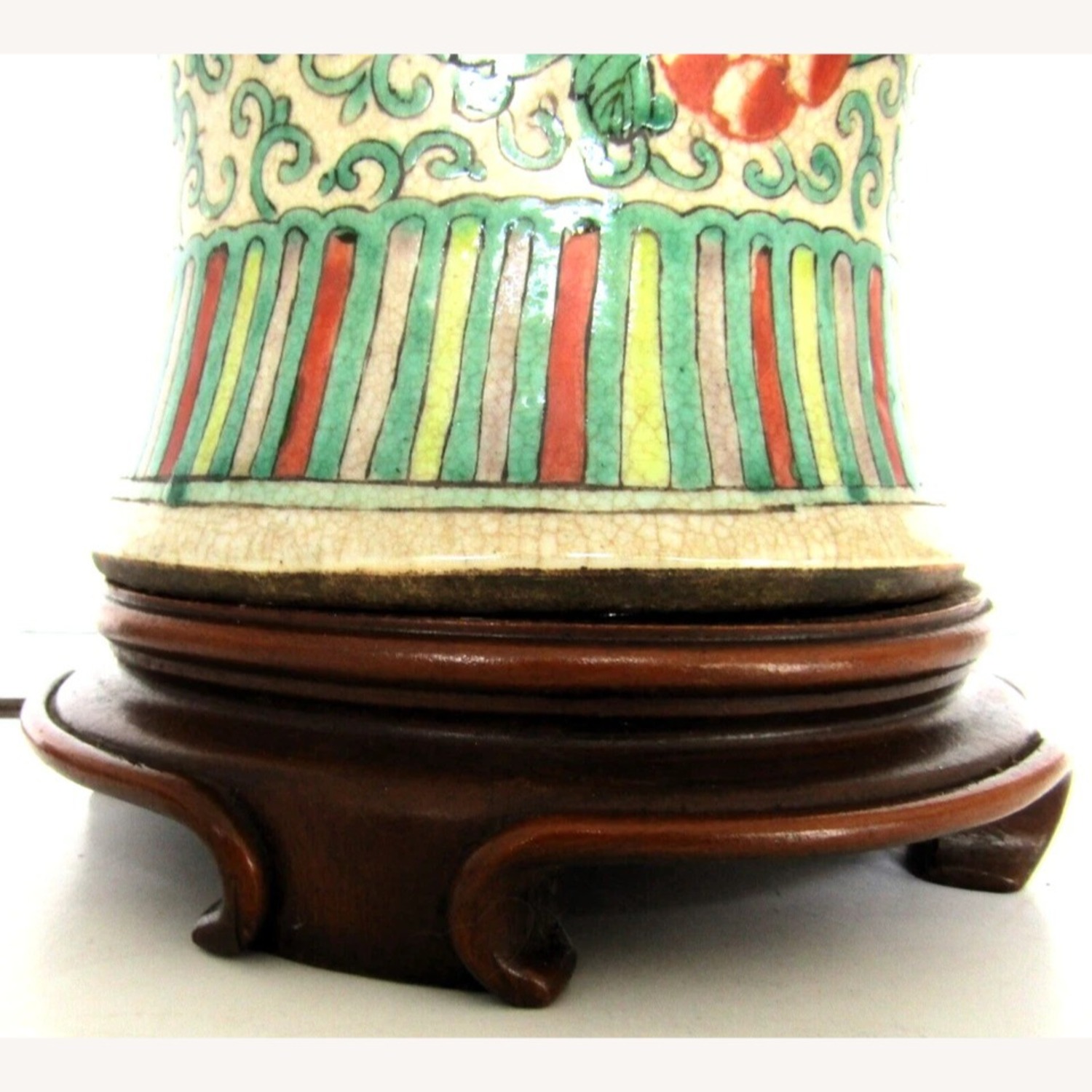 Chinese Ming Dynasty Famille Verte Phoenix Lamps - image-15