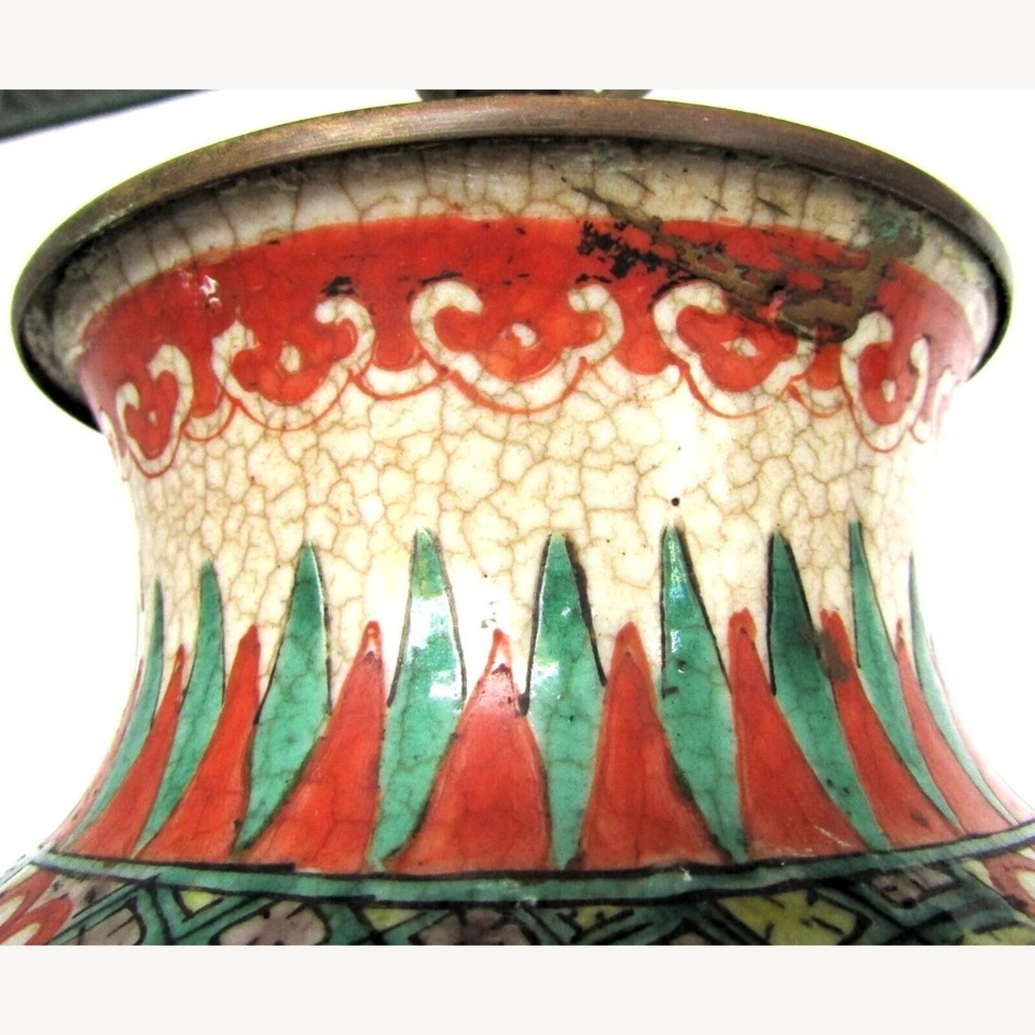 Chinese Ming Dynasty Famille Verte Phoenix Lamps - image-14