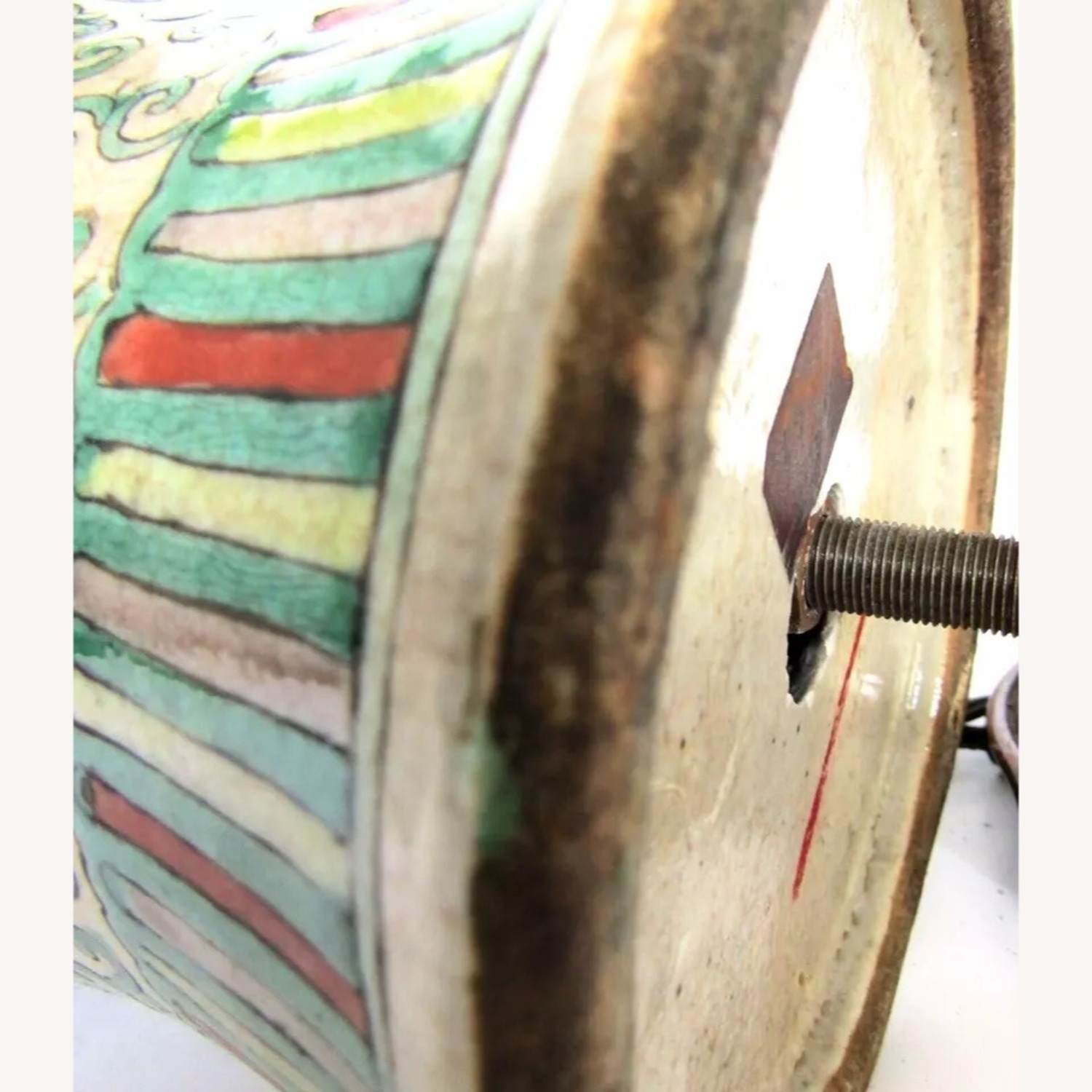 Chinese Ming Dynasty Famille Verte Phoenix Lamps - image-20