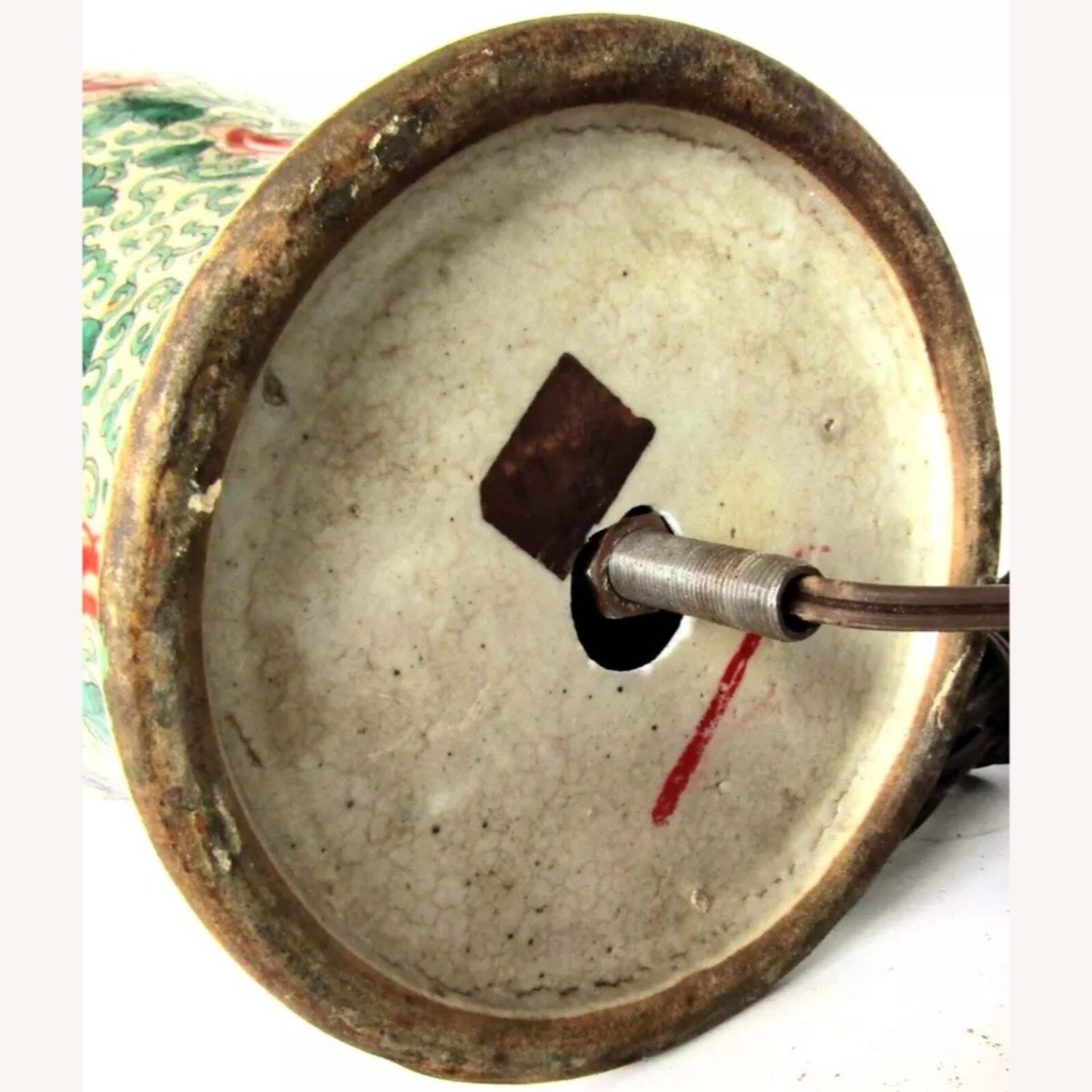 Chinese Ming Dynasty Famille Verte Phoenix Lamps - image-19