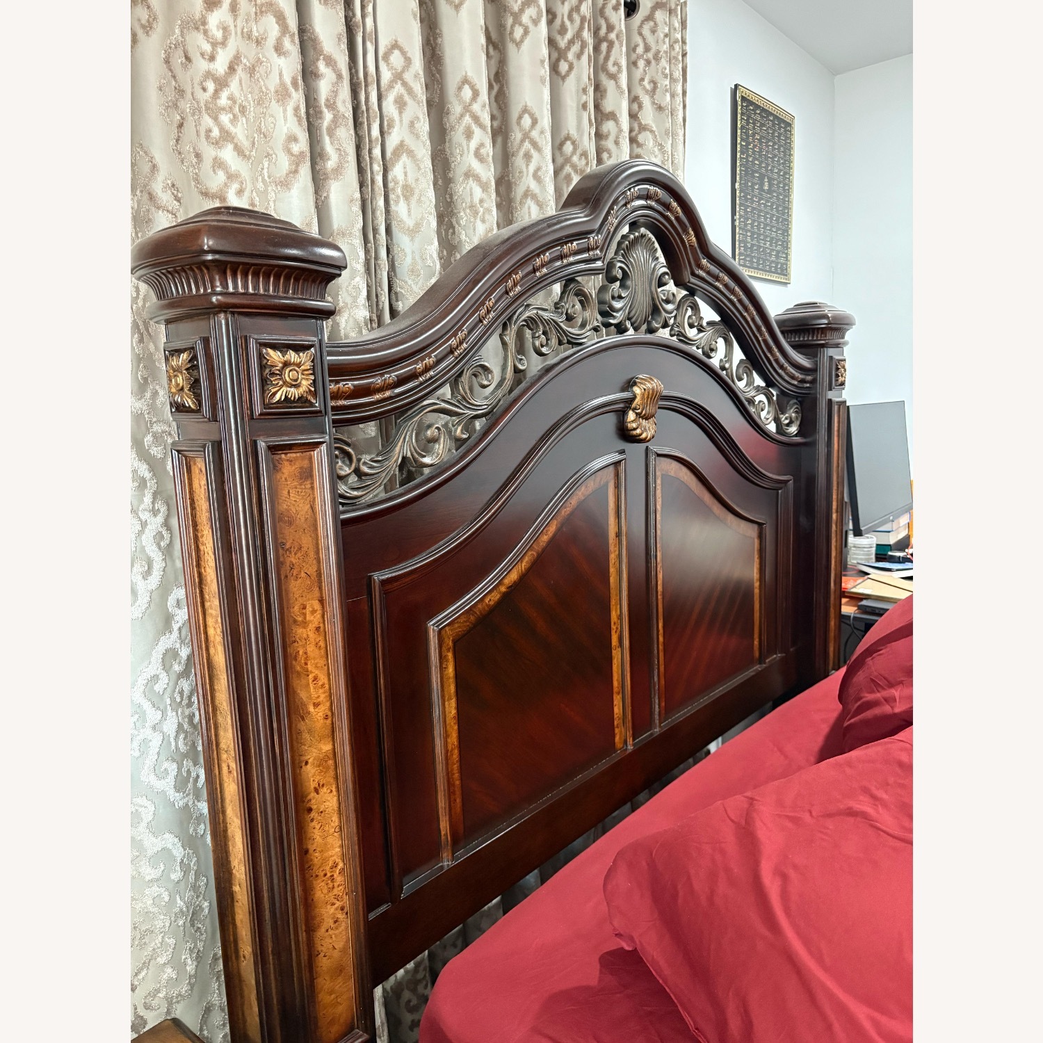 Bob’s Discount Furniture Queen Size Wooden Bed - image-8