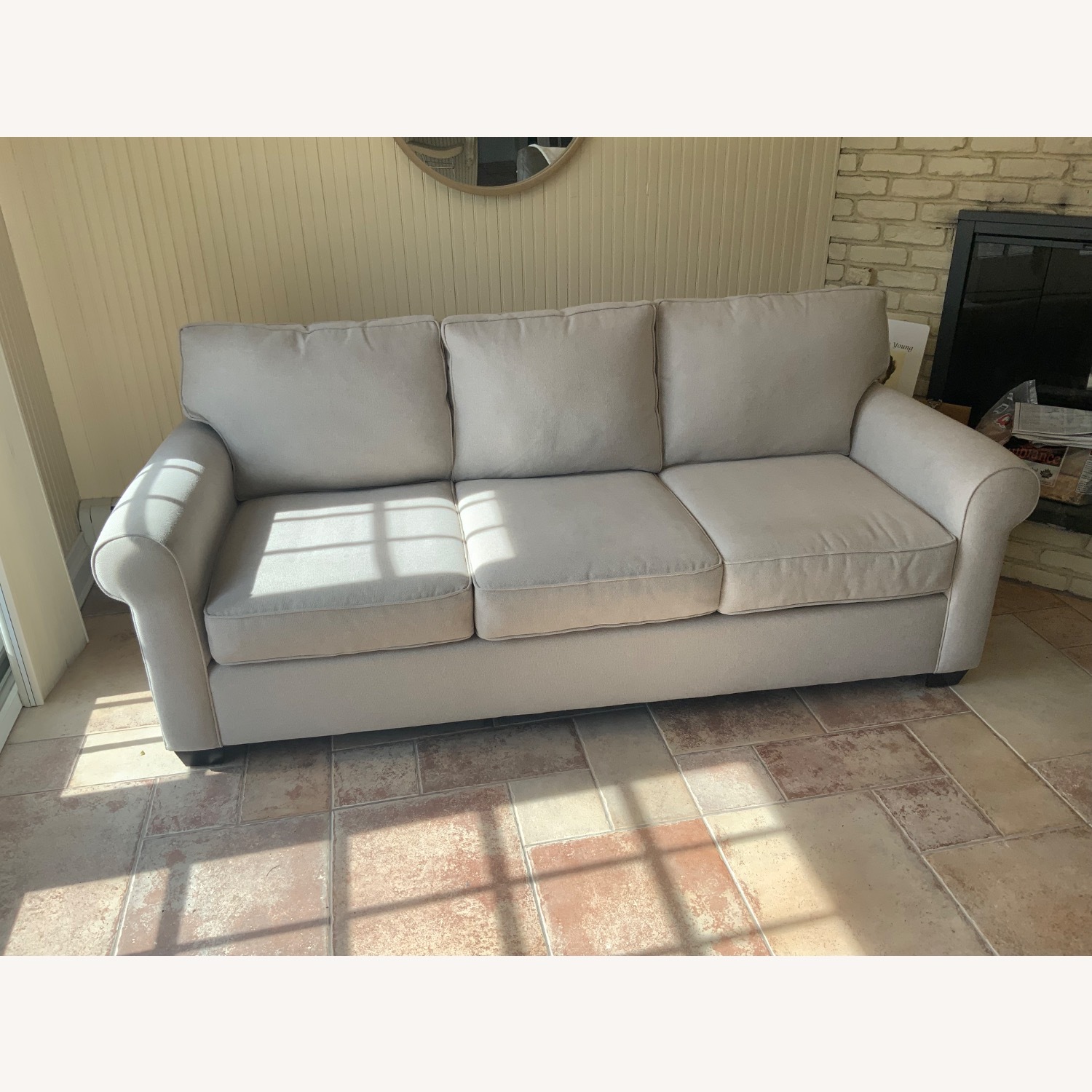 Pottery Barn Buchanan Roll Arm Sofa - image-1