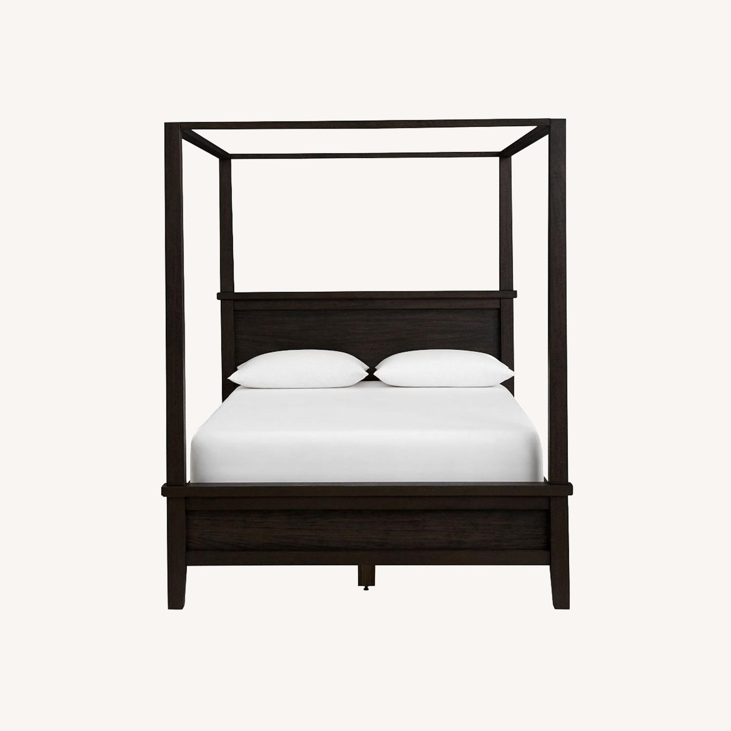 Pottery Barn Farmhouse Queen Canopy Bed - image-0