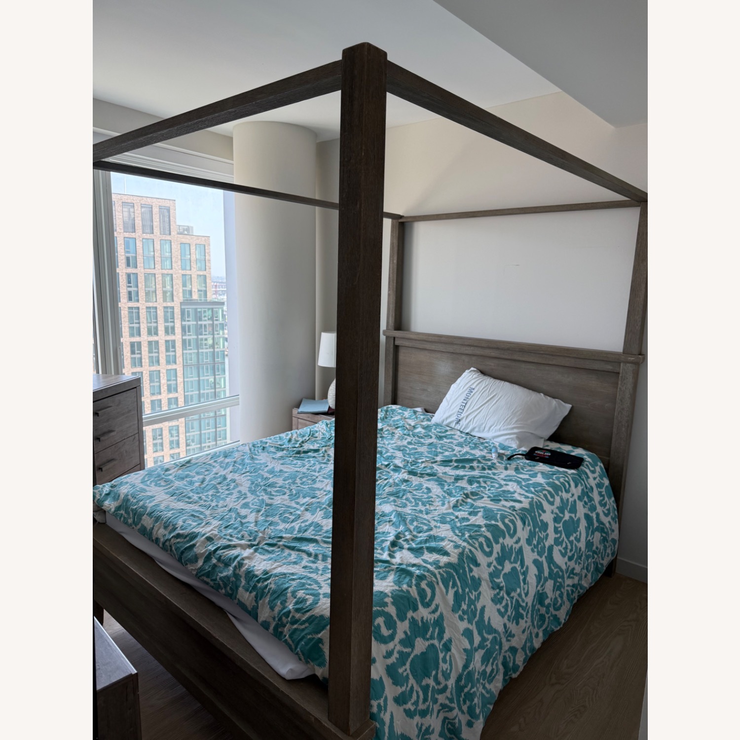 Pottery Barn Farmhouse Queen Canopy Bed - image-1