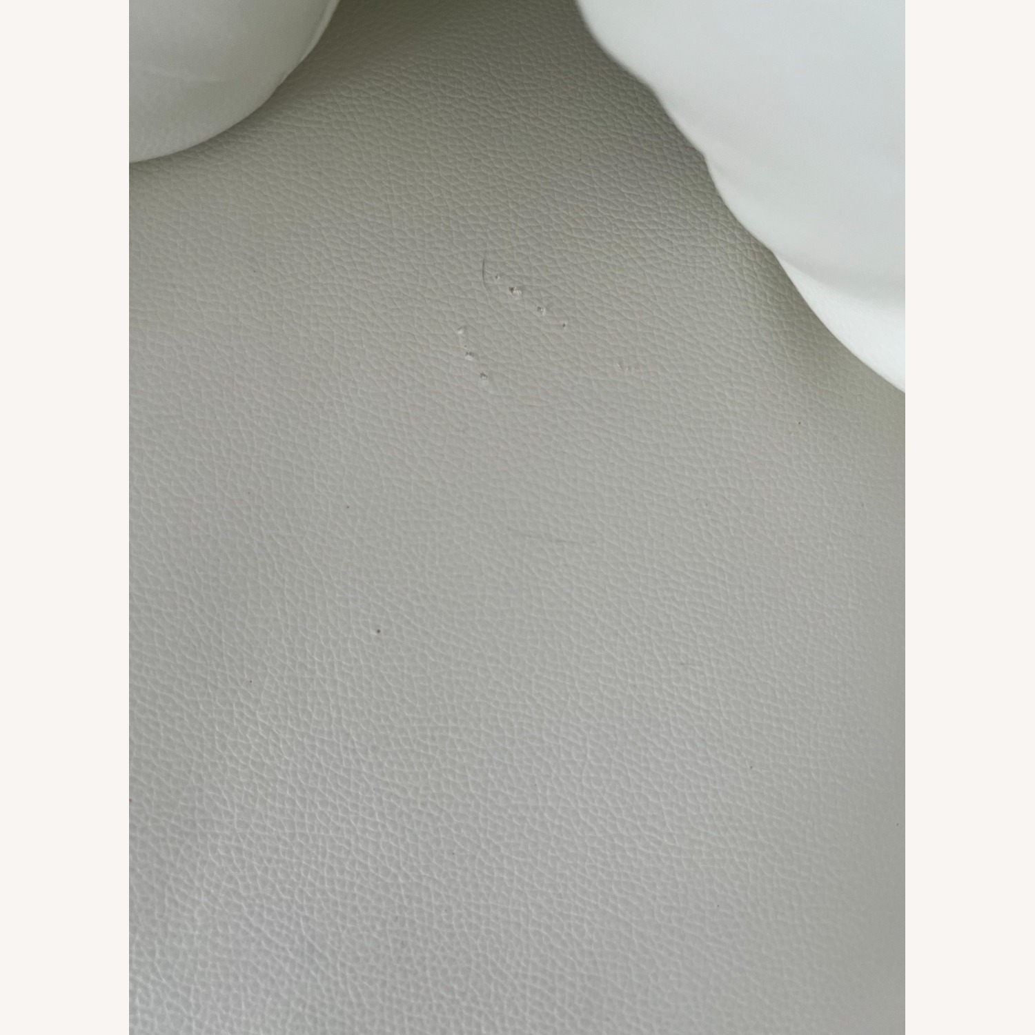 Wayfair White Leather Studded Couch - image-4